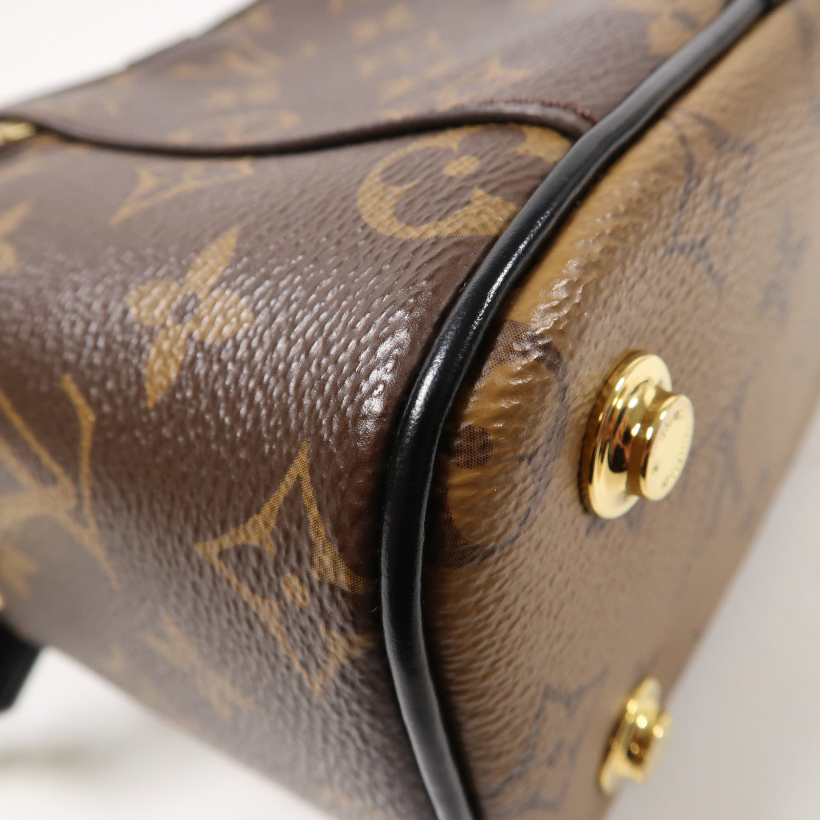 LOUIS VUITTON Monogram Vanity PM金扣手挽肩背兩用袋啡色