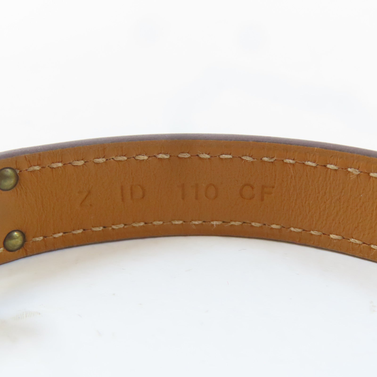 HERMES Swift皮革Kelly Double Tour Bracelet金扣手鐲Rose Azalee/粉紅色#15cm