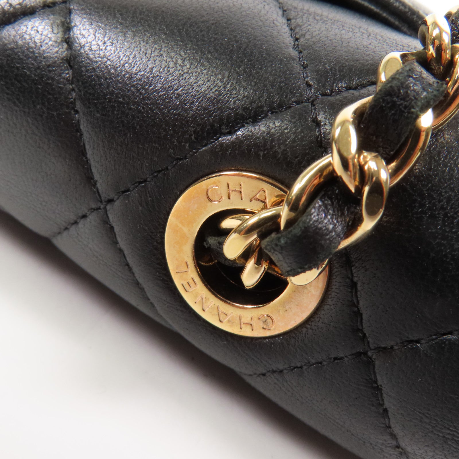 CHANEL 羊皮皮革Wallet On Chain金扣肩背袋