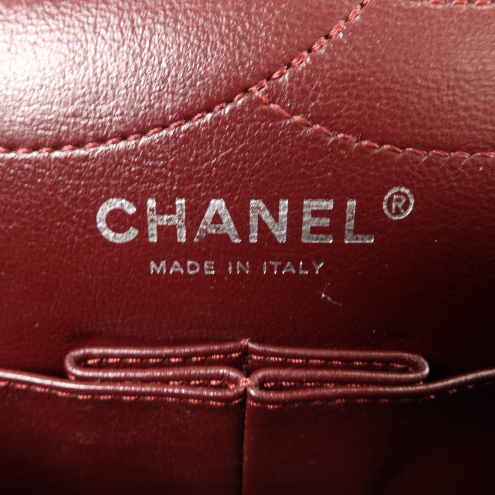 CHANEL 牛皮皮革2.55 Maxi鏈帶肩背袋
