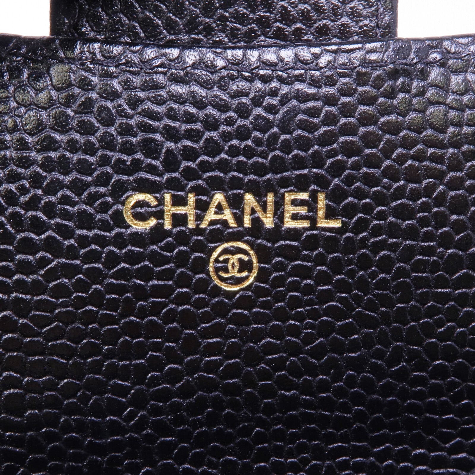 CHANEL 牛皮皮革Long Wallet金扣長錢包