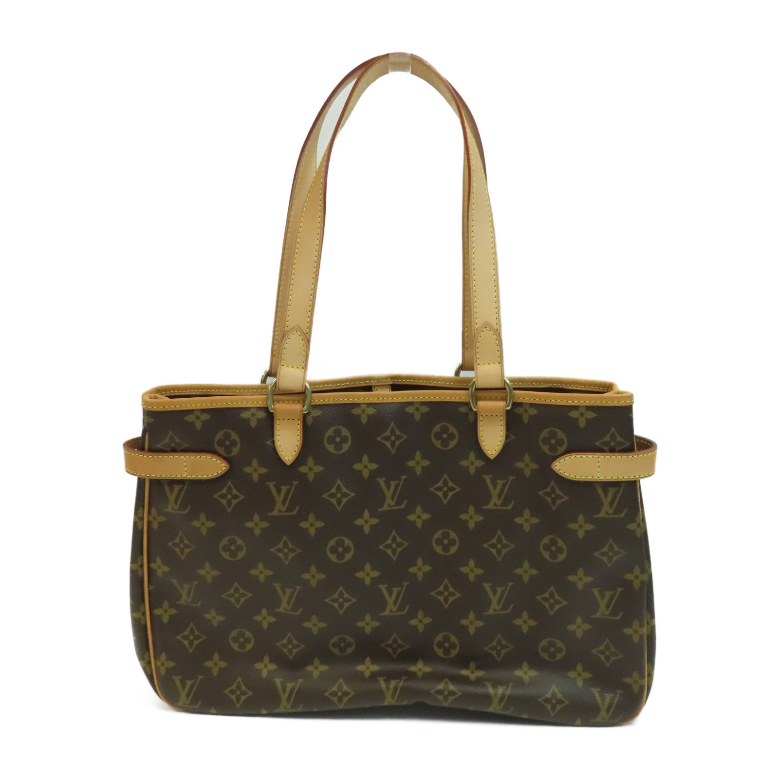 LOUIS VUITTON Monogram Batignolles Horizontal金扣肩背袋棕色