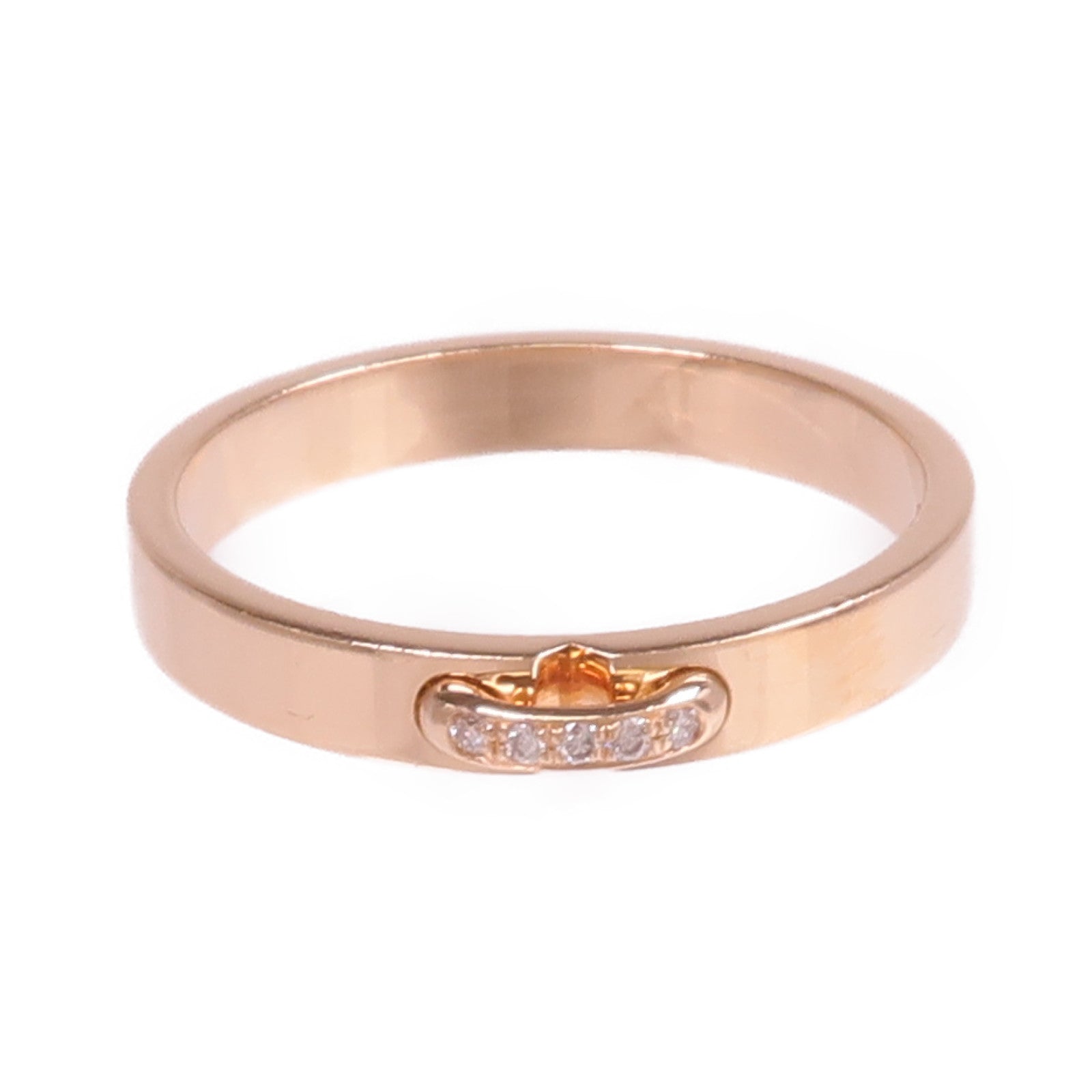 Chaumet 18K玫瑰金Liens Evidence Ring鑽石戒指Chaumet#53/US#6.5