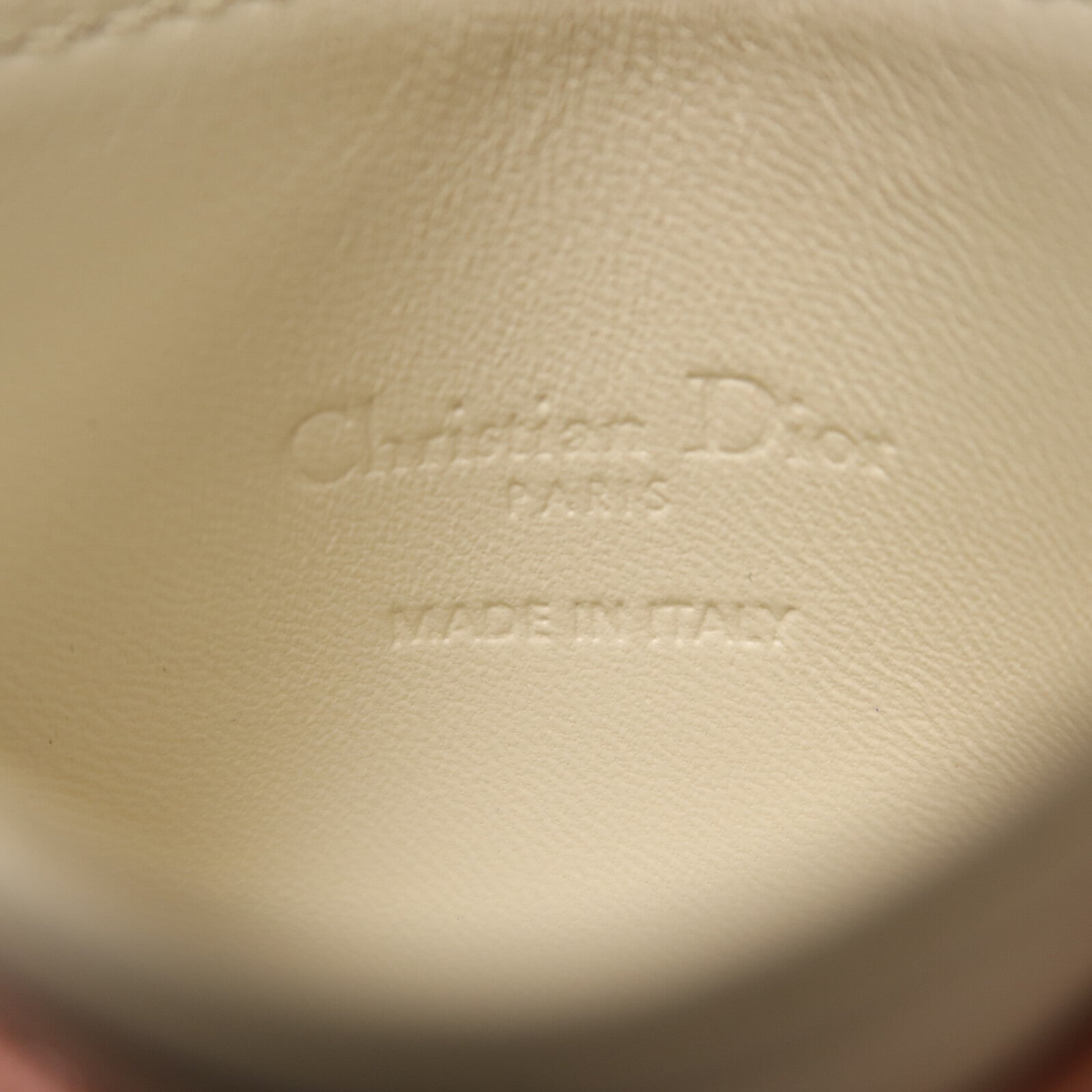 Dior 羊皮皮革Card Case銀扣卡片套