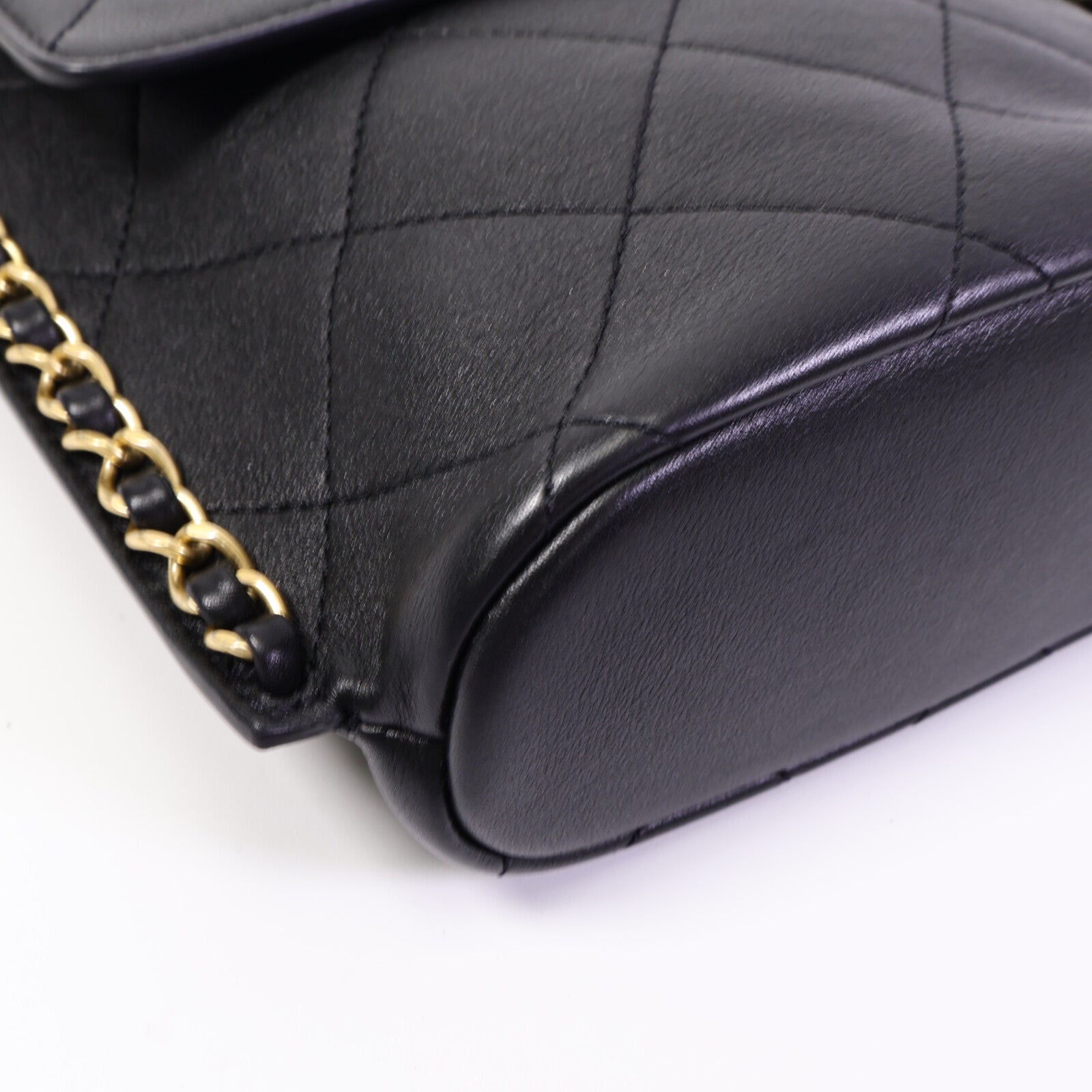 CHANEL 牛皮皮革Chain Shoulder Bag鏈帶肩背袋