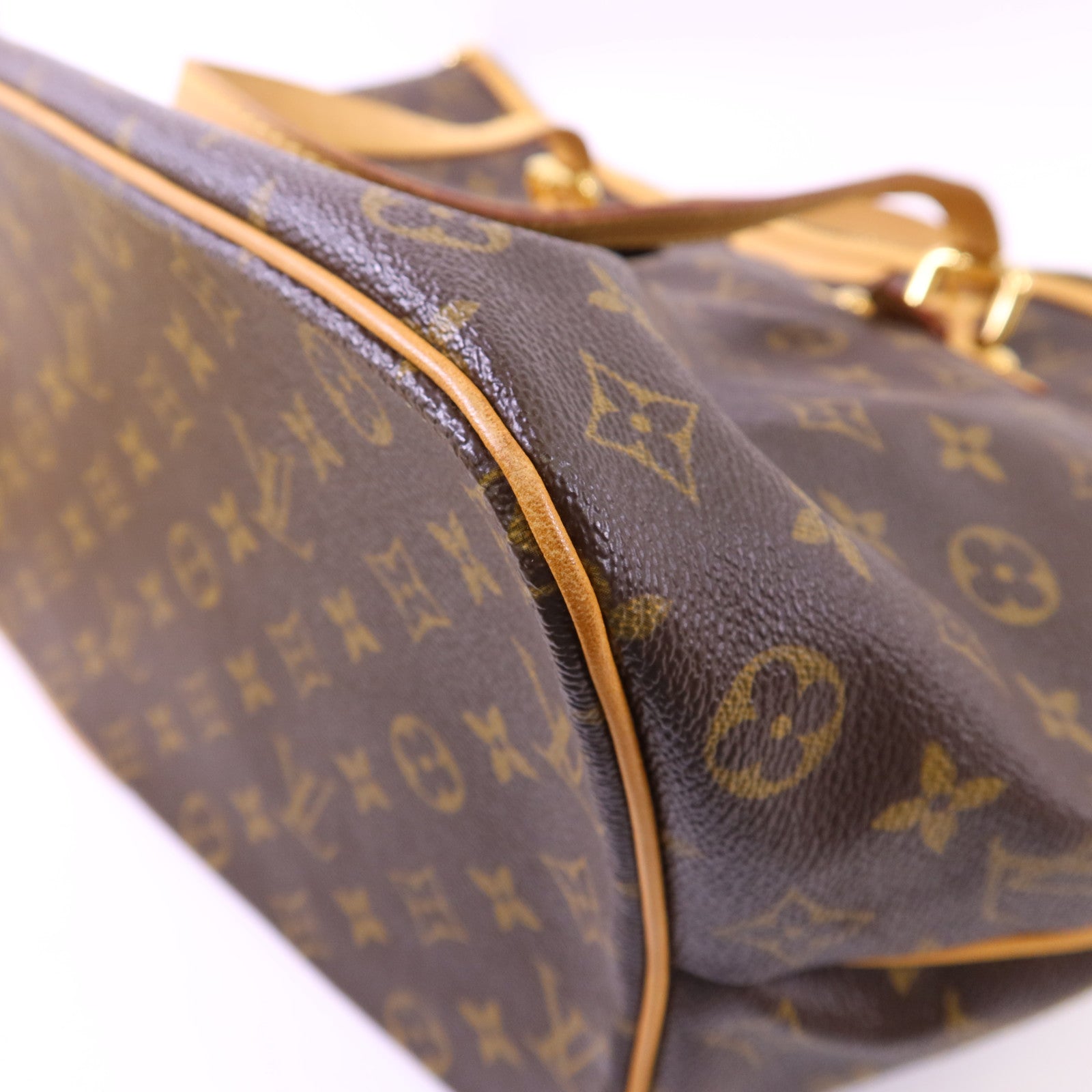LOUIS VUITTON Monogram Palermo GM金扣手挽肩背兩用袋棕色