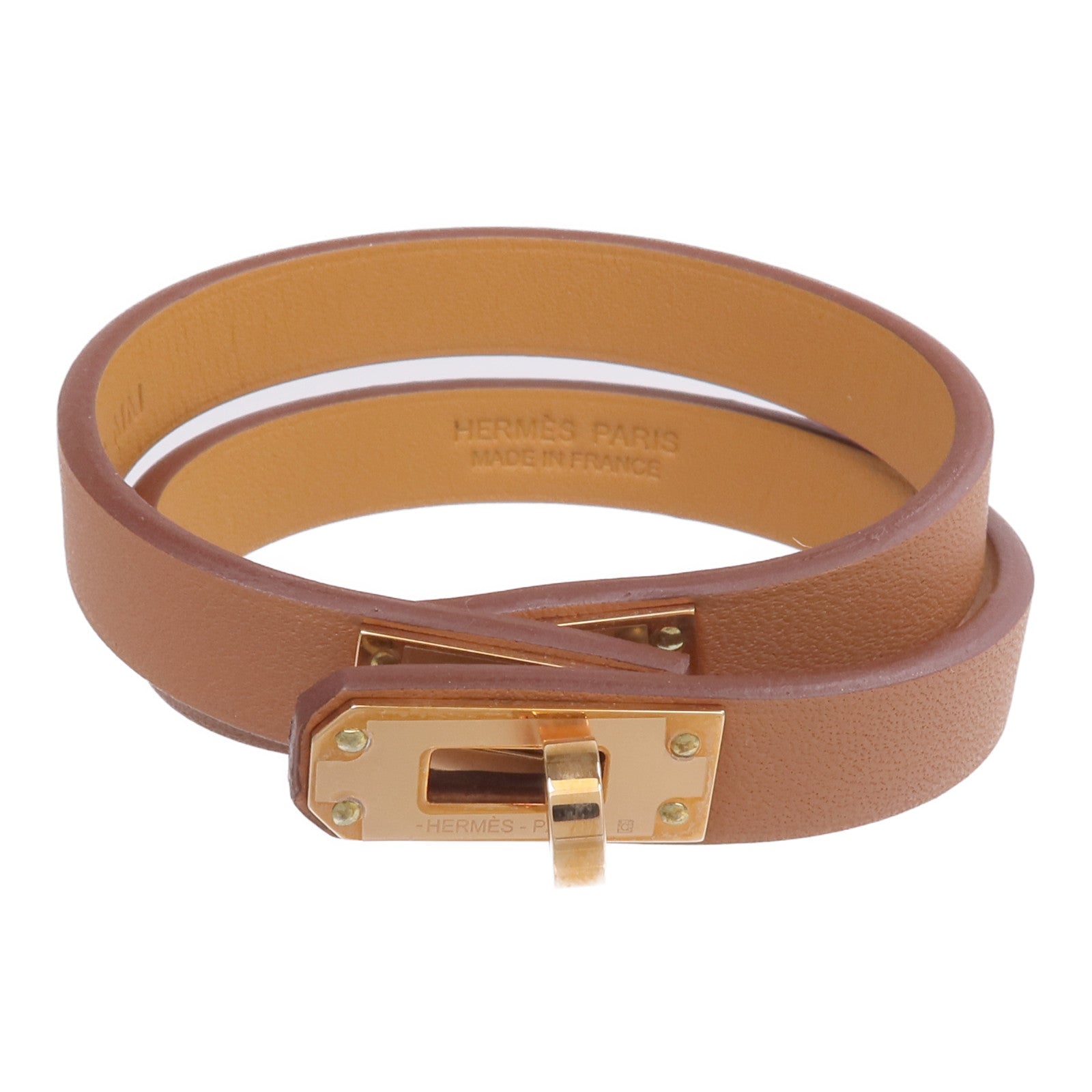 HERMES Swift皮革Mini Kelly Double Tour Bracelet手鏈