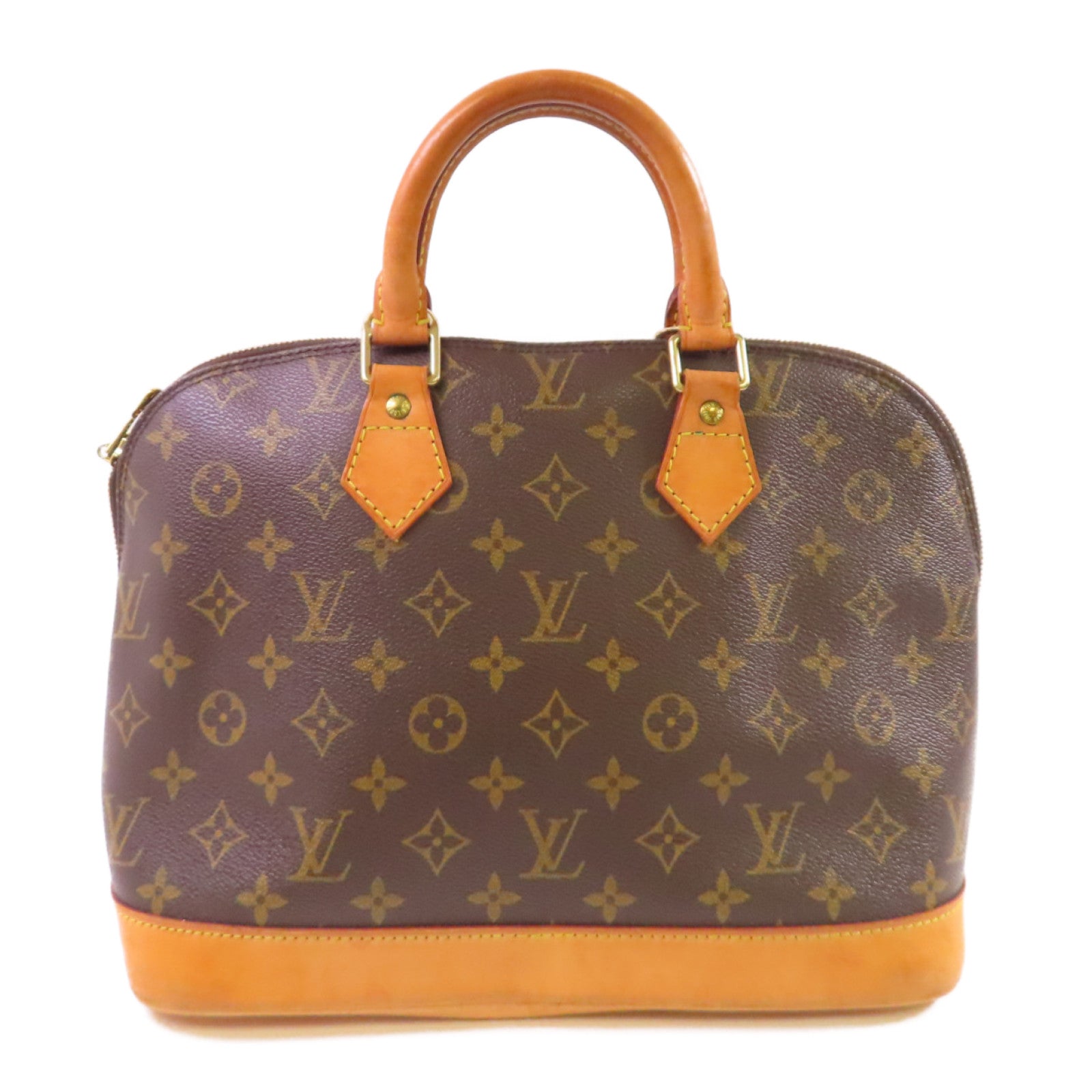 LOUIS VUITTON Monogram Alma PM Hand Bag金扣手挽袋啡色