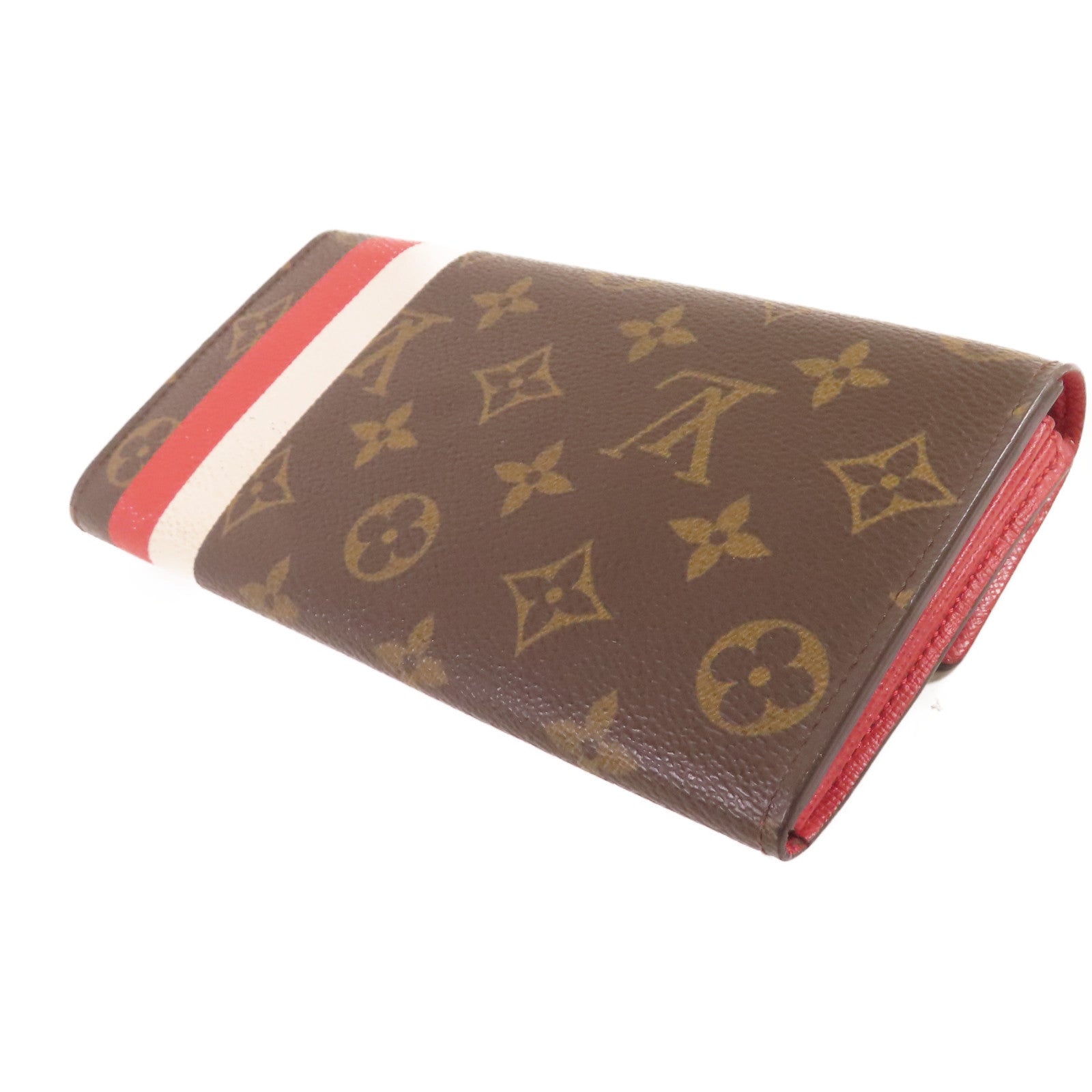 LOUIS VUITTON Monogram Portefeuille Sarah Long wallet金扣長錢包啡色
