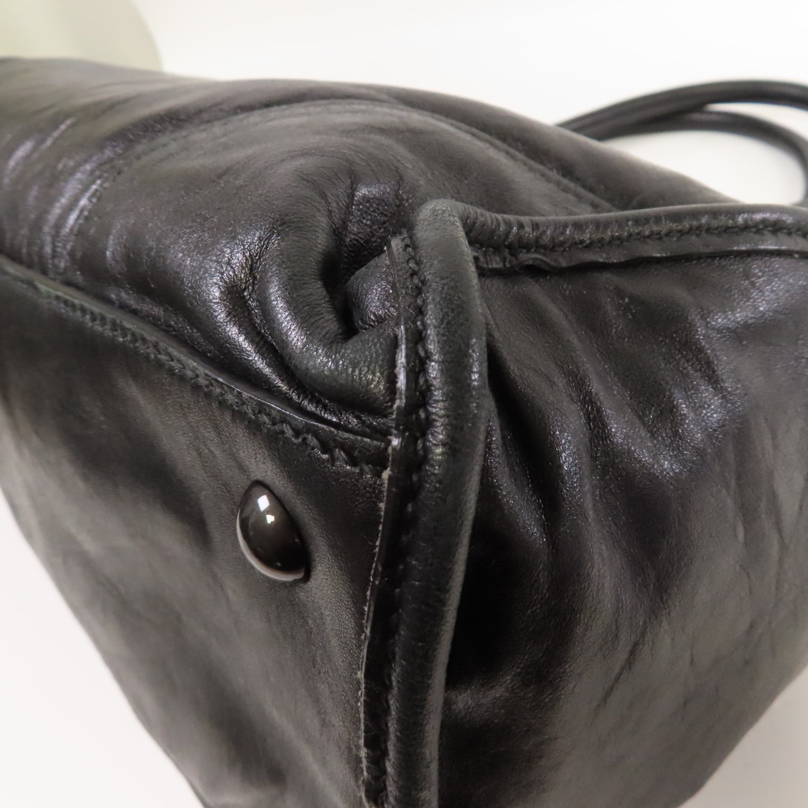 Miu Miu 牛皮皮革2 Way Shoulder手挽肩背兩用袋黑色