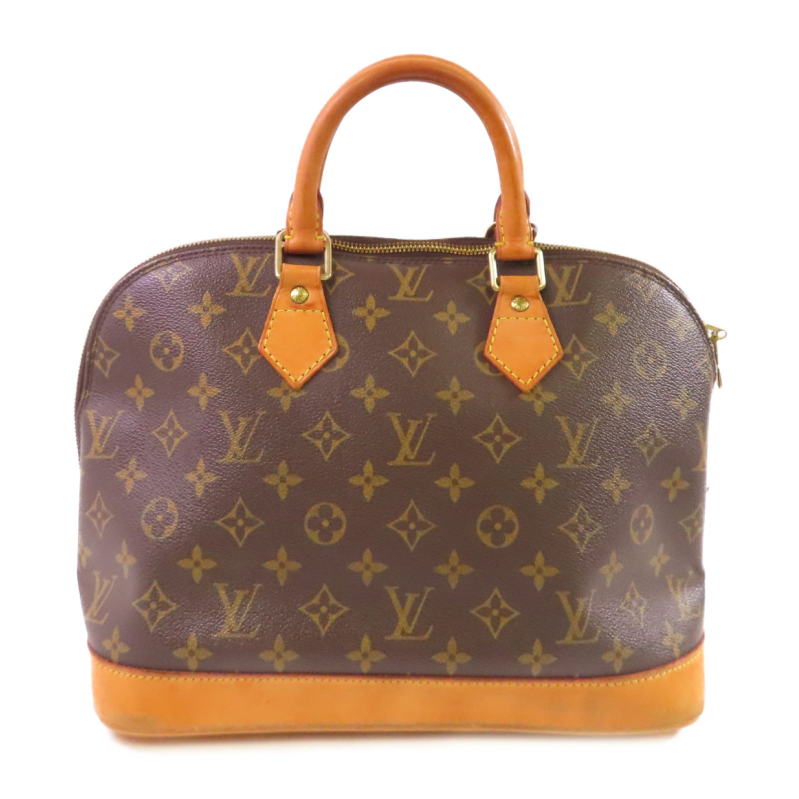 LOUIS VUITTON Monogram Alma PM Hand Bag金扣手挽袋啡色