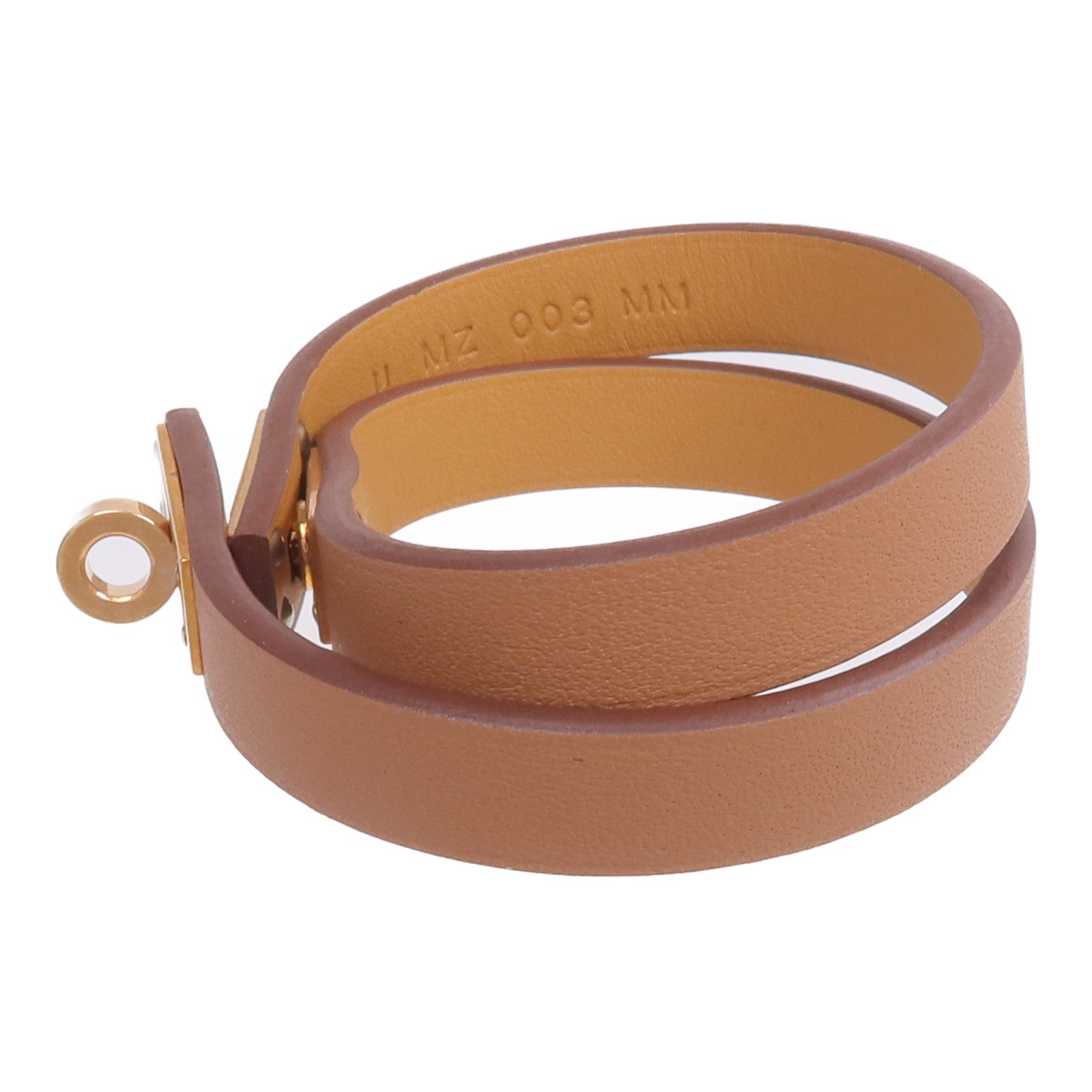 HERMES Swift皮革Mini Kelly Double Tour Bracelet手鏈