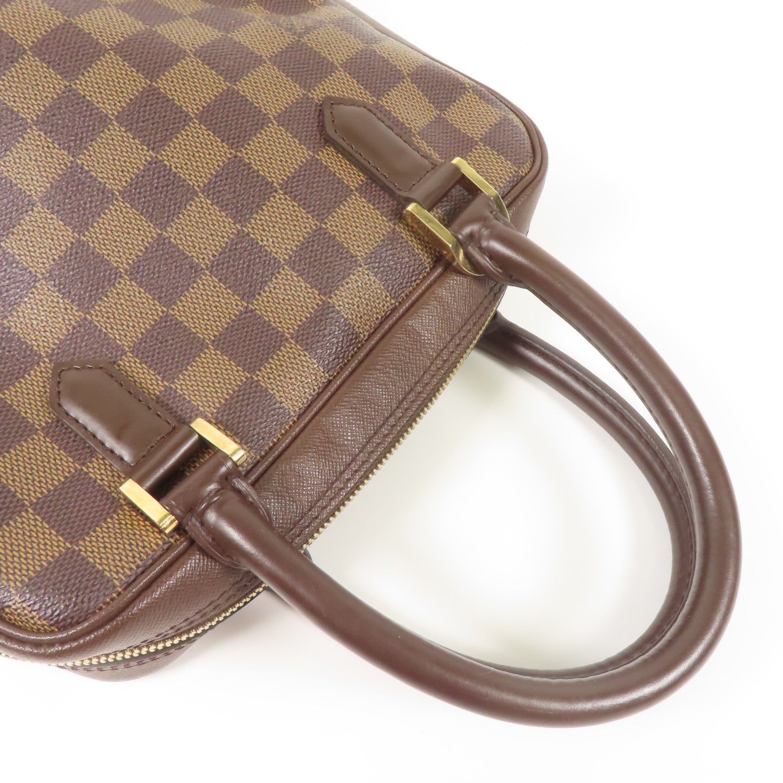 LOUIS VUITTON Damier Brera金扣手挽袋