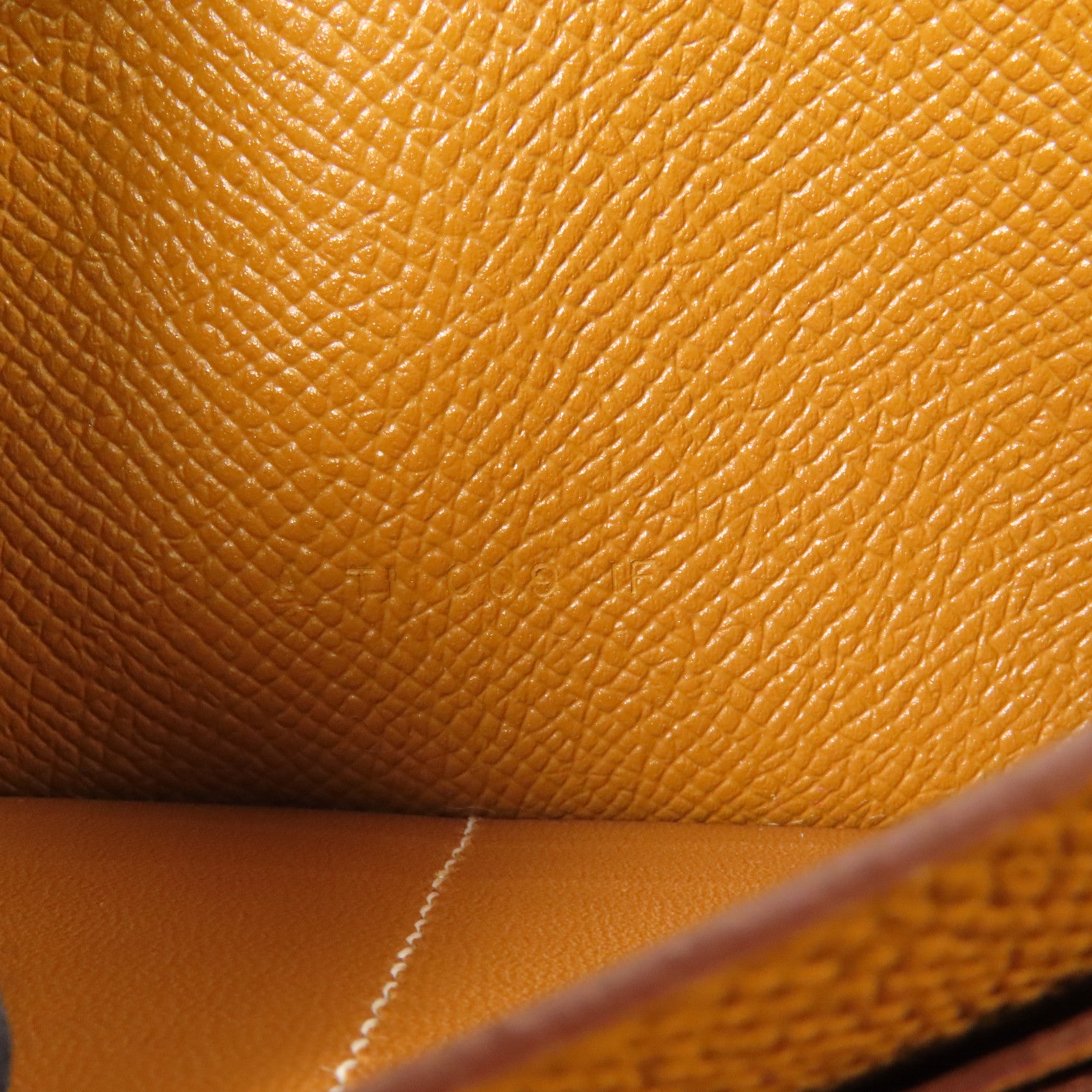 HERMES Epsom皮革Kelly Wallet銀扣長錢包Gold