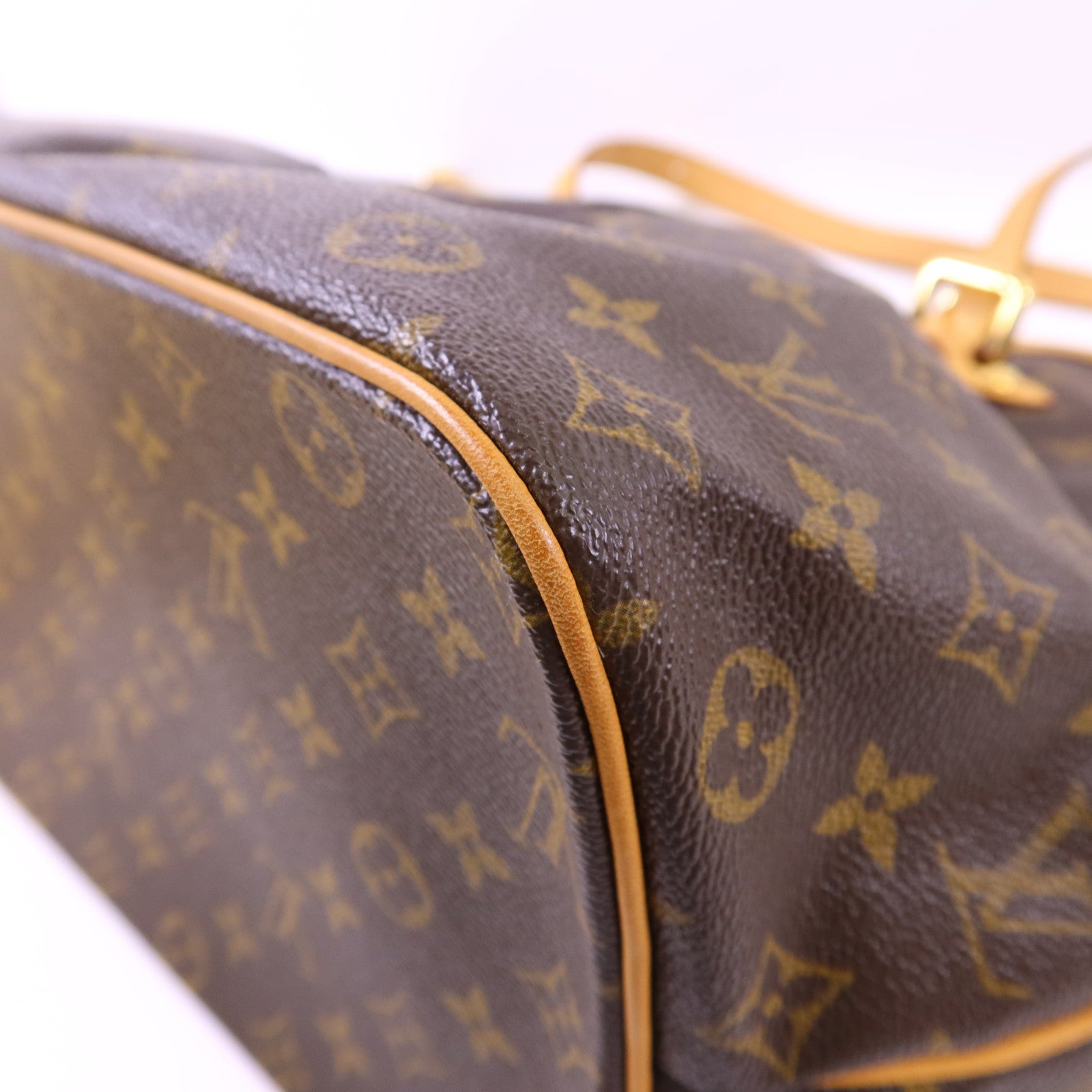LOUIS VUITTON Monogram Palermo GM金扣手挽肩背兩用袋棕色