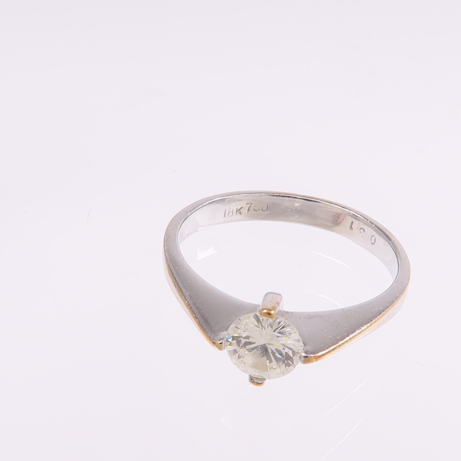 JEWELRY 18K白金Diamond Ring鑽石戒指US#3.25