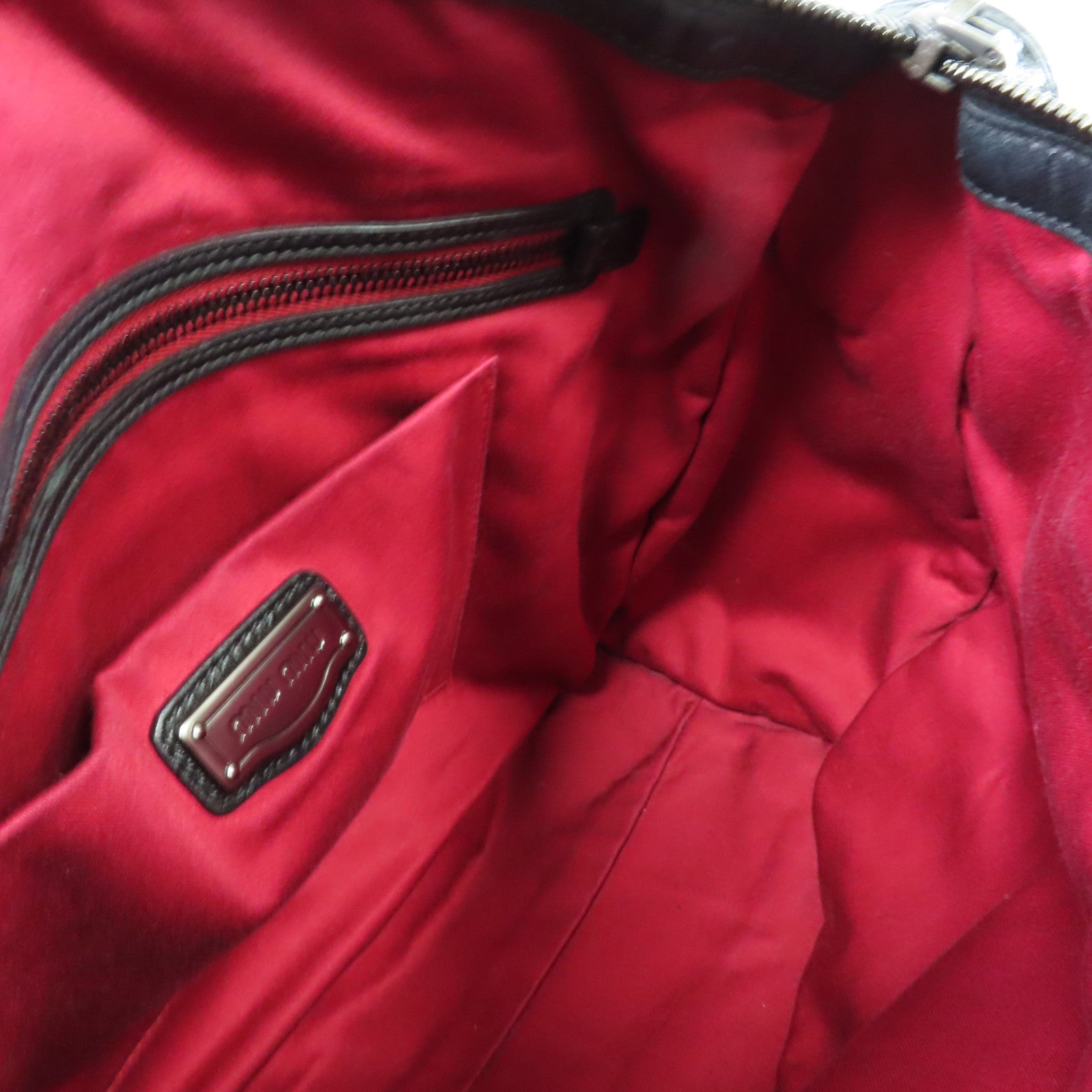 Miu Miu 牛皮皮革2 Way Shoulder手挽肩背兩用袋黑色
