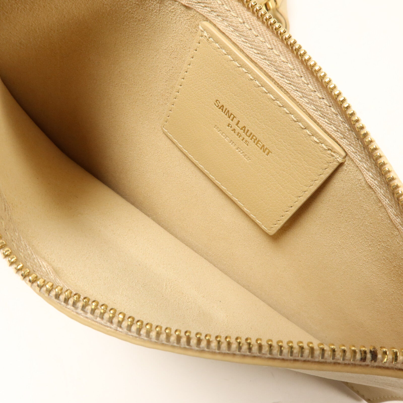 SAINT LAURENT 牛皮皮革Suzanne Hobo鏈帶肩背袋
