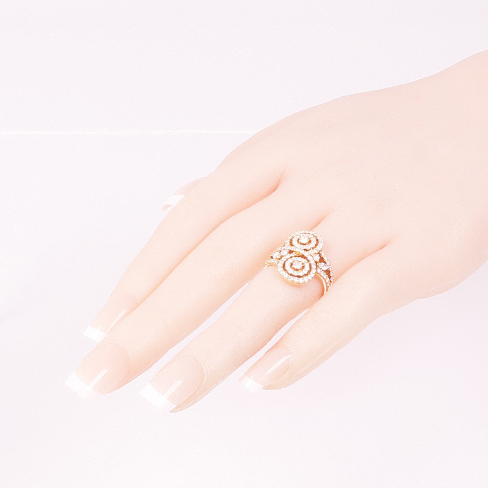 JEWELRY 18K玫瑰金Diamond Ring鑽石戒指US#6.25