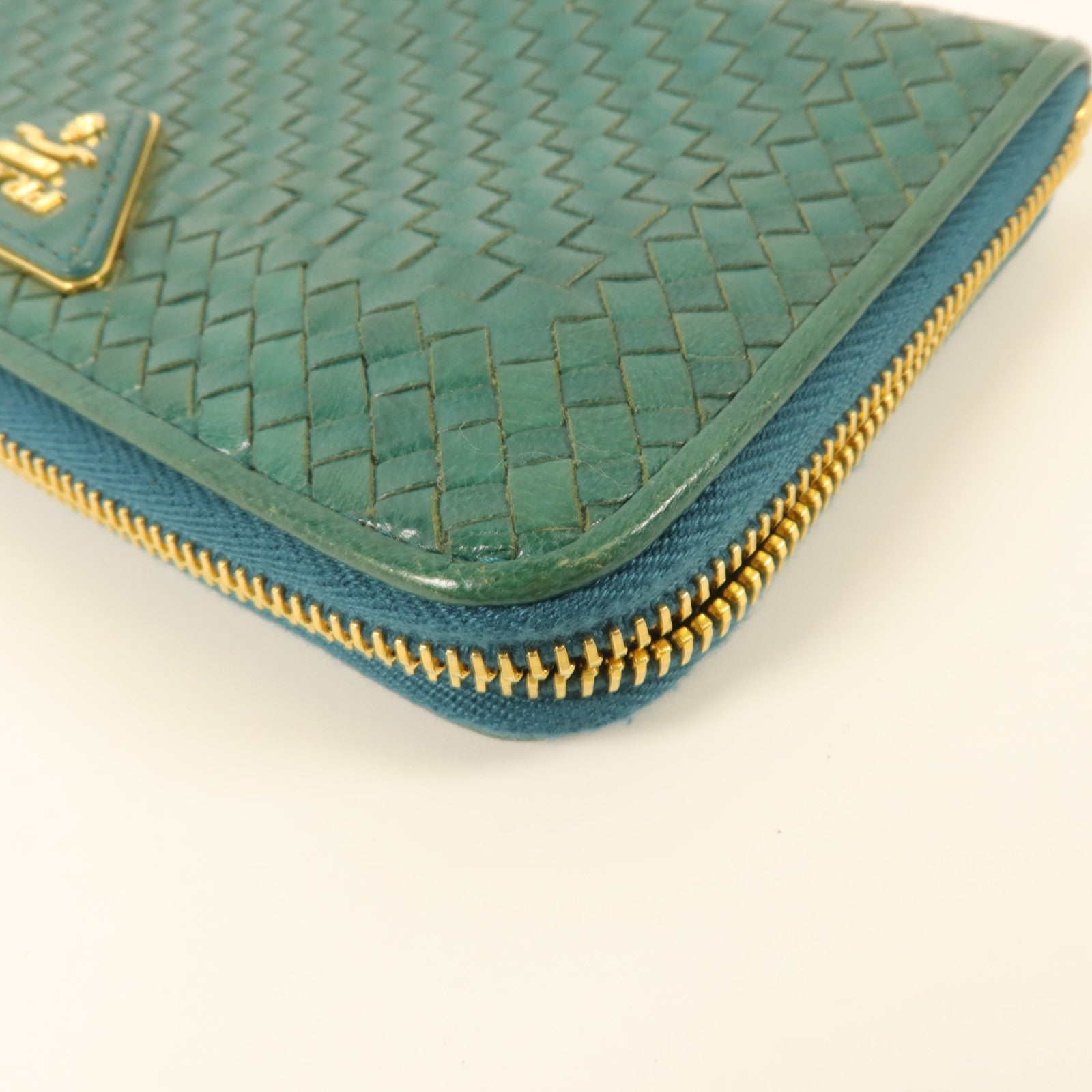PRADA 牛皮皮革Zipper Long Wallet長錢包