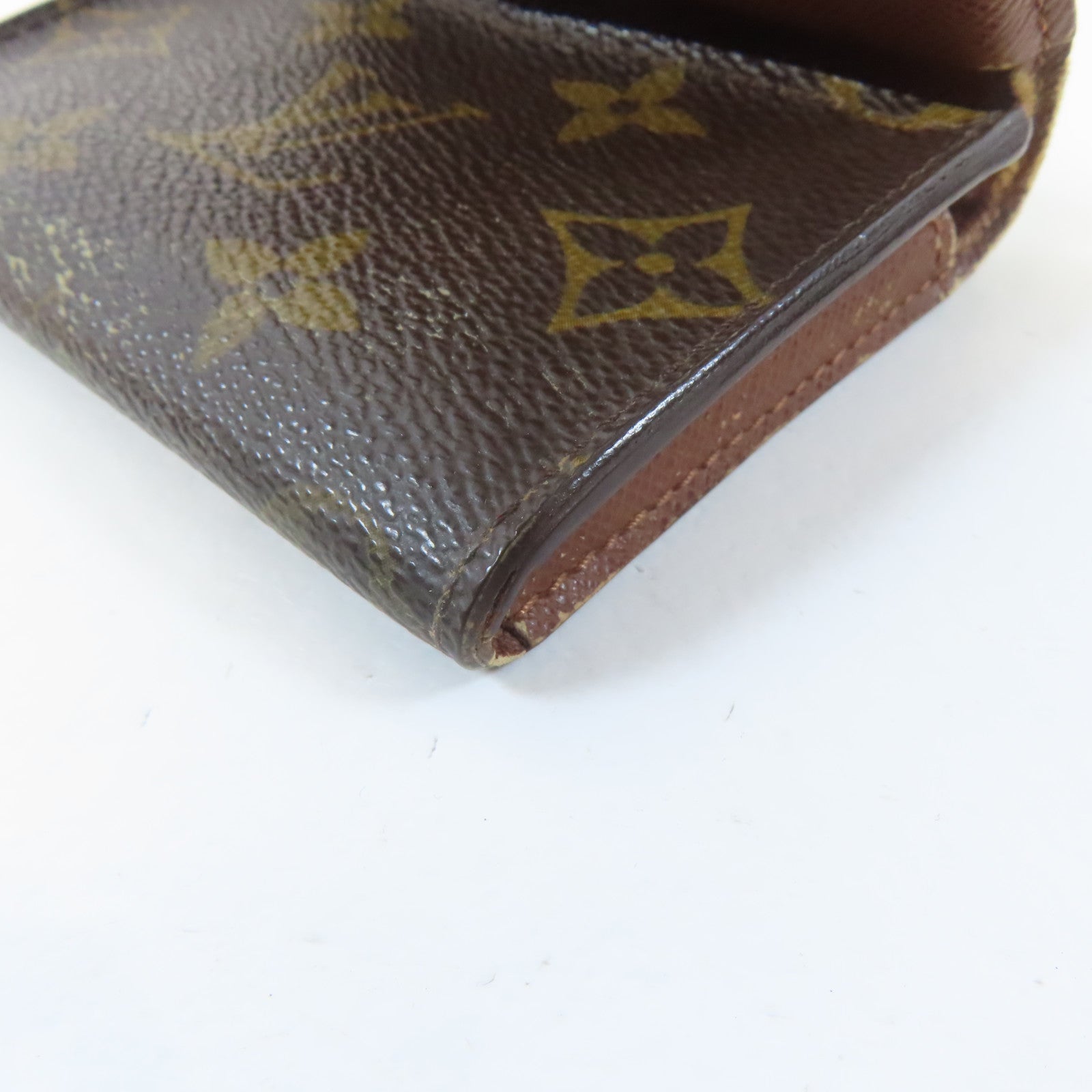 LOUIS VUITTON Monogram Amberop Cartes De Visit Card Case卡片套啡色