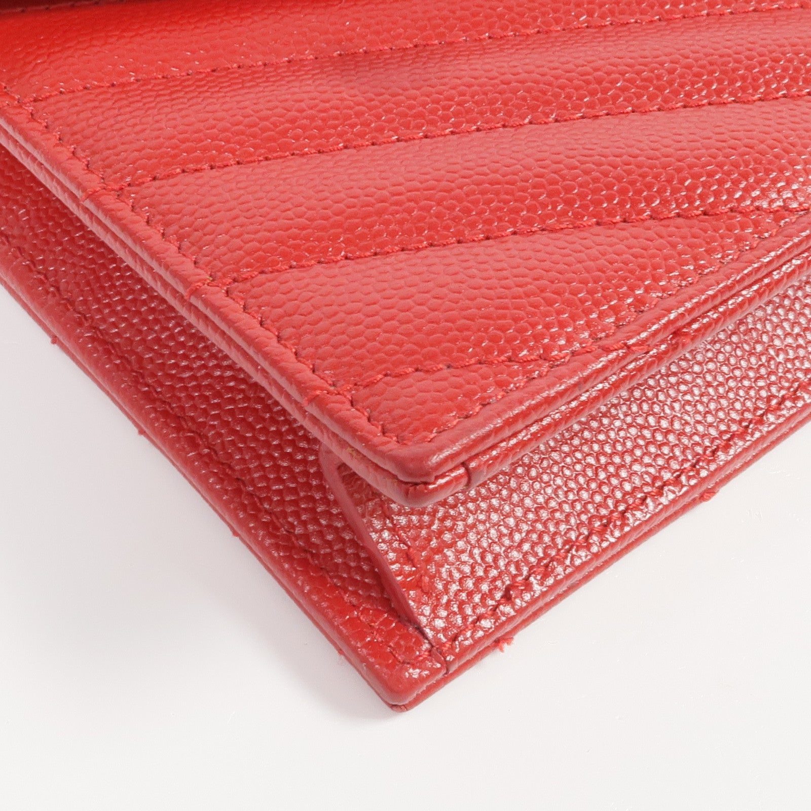 SAINT LAURENT 牛皮皮革Cassandre Envelope Chain Wallet銀扣鏈帶肩背袋