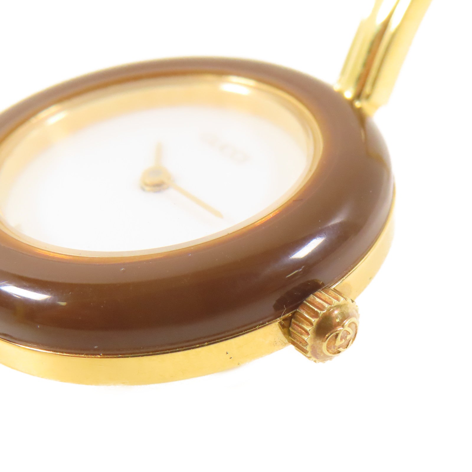 GUCCI Gucci Vintage Watch PVC/金屬手錶石英機芯白色