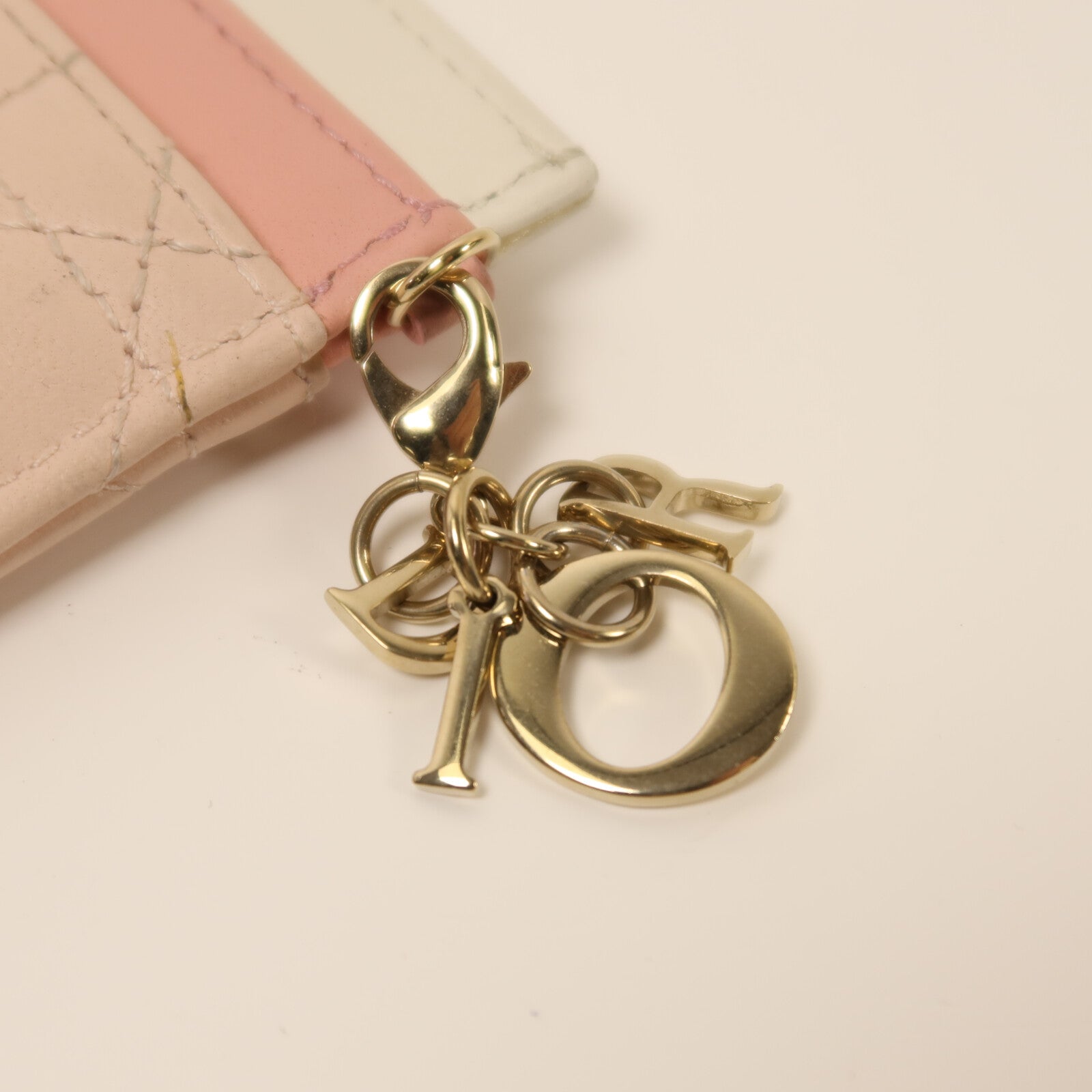Dior 羊皮皮革Card Case銀扣卡片套