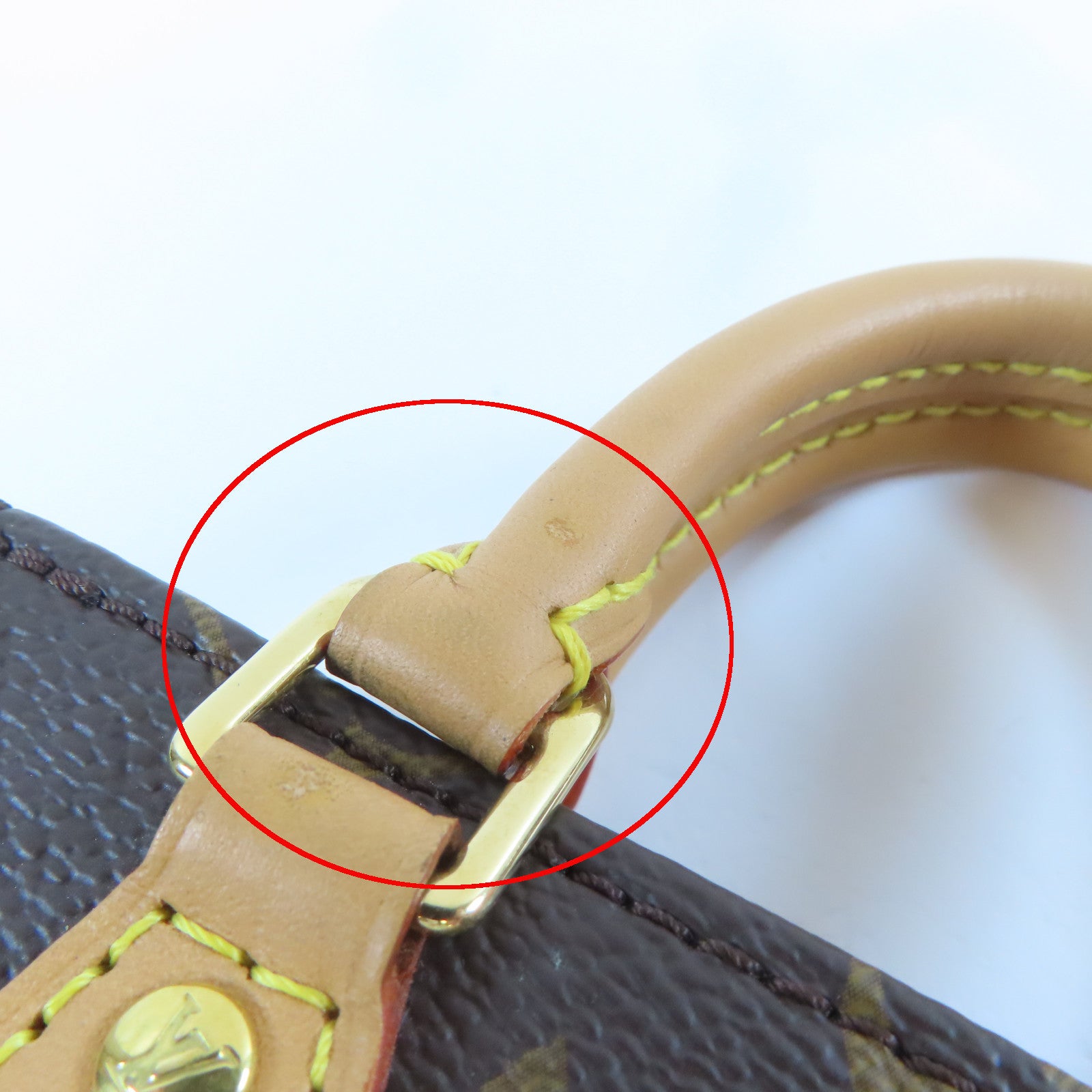 LOUIS VUITTON 【激減優惠】Monogram Petit Sac Plat金扣肩背袋啡色