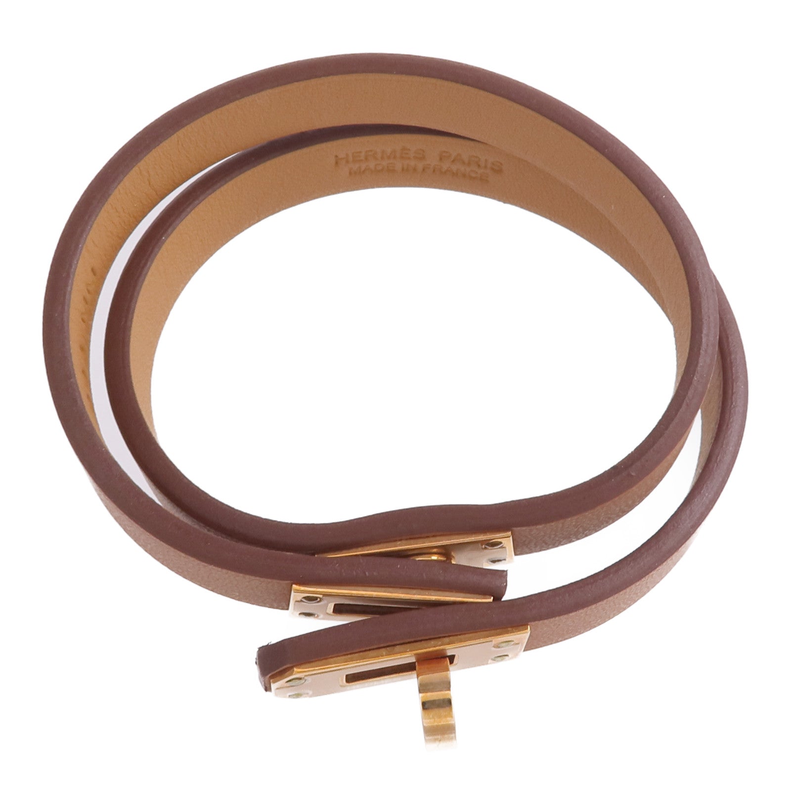 HERMES Swift皮革Mini Kelly Double Tour Bracelet手鏈