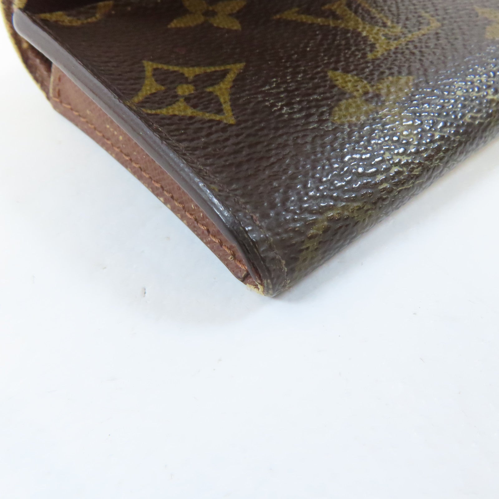 LOUIS VUITTON Monogram Amberop Cartes De Visit Card Case卡片套啡色