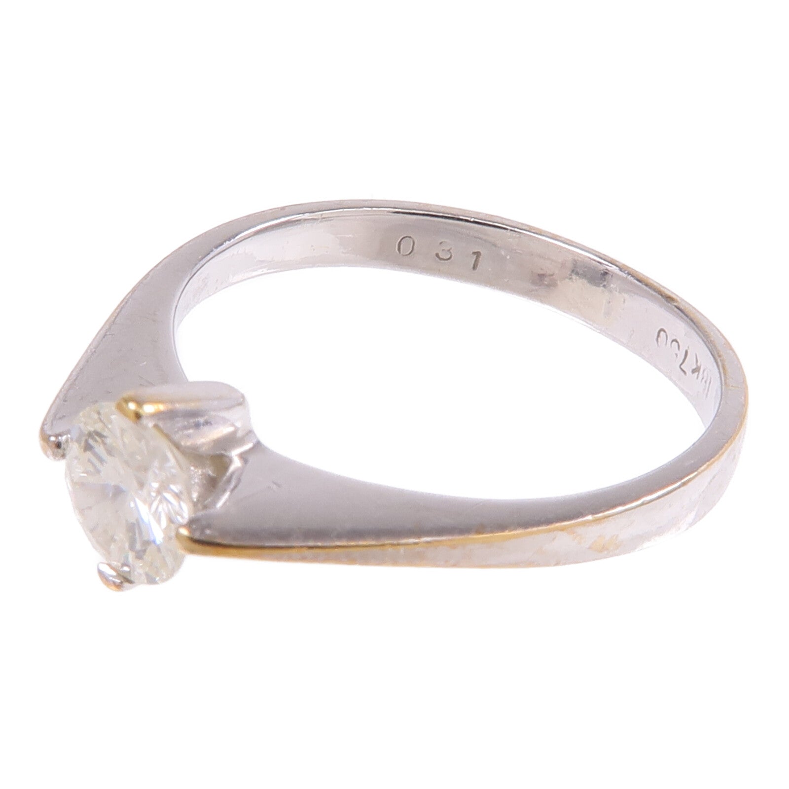 JEWELRY 18K白金Diamond Ring鑽石戒指US#3.25