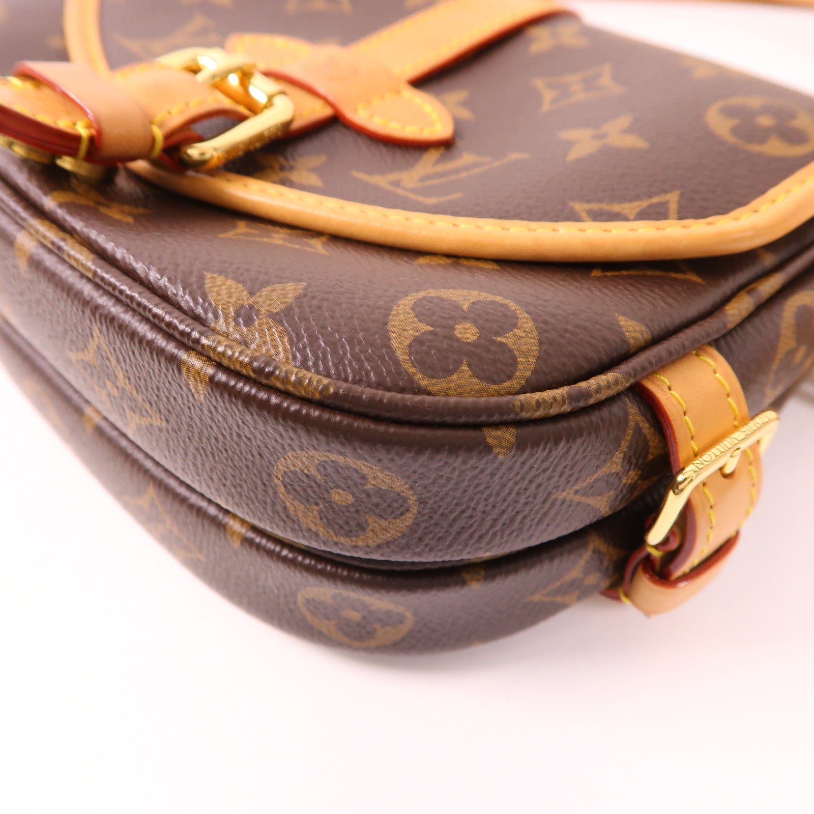 LOUIS VUITTON Monogram Saumur BB金扣手挽肩背兩用袋