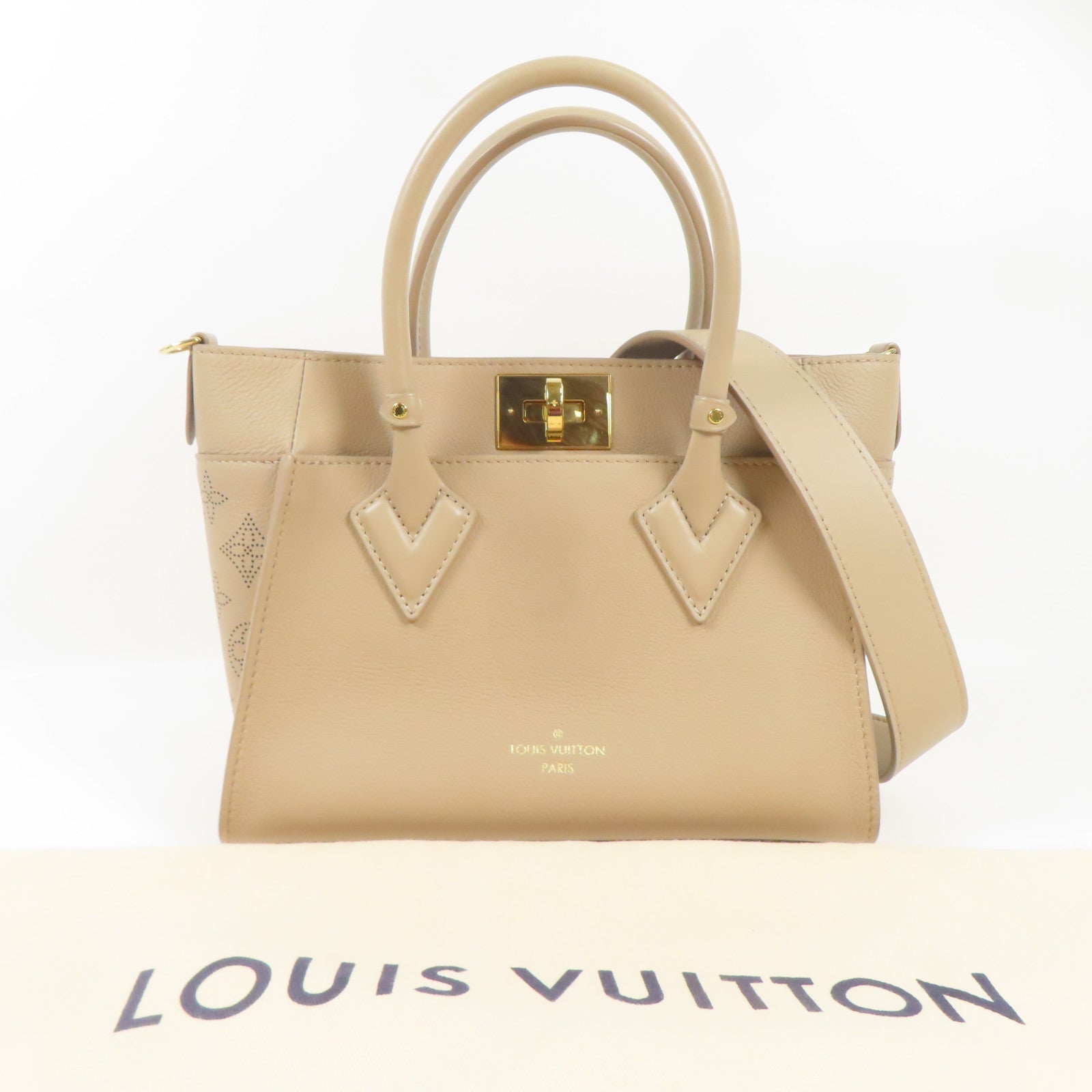 LOUIS VUITTON LV GHW On My Side PM 2way Shoulder Bag M20600 Monogram Mahina