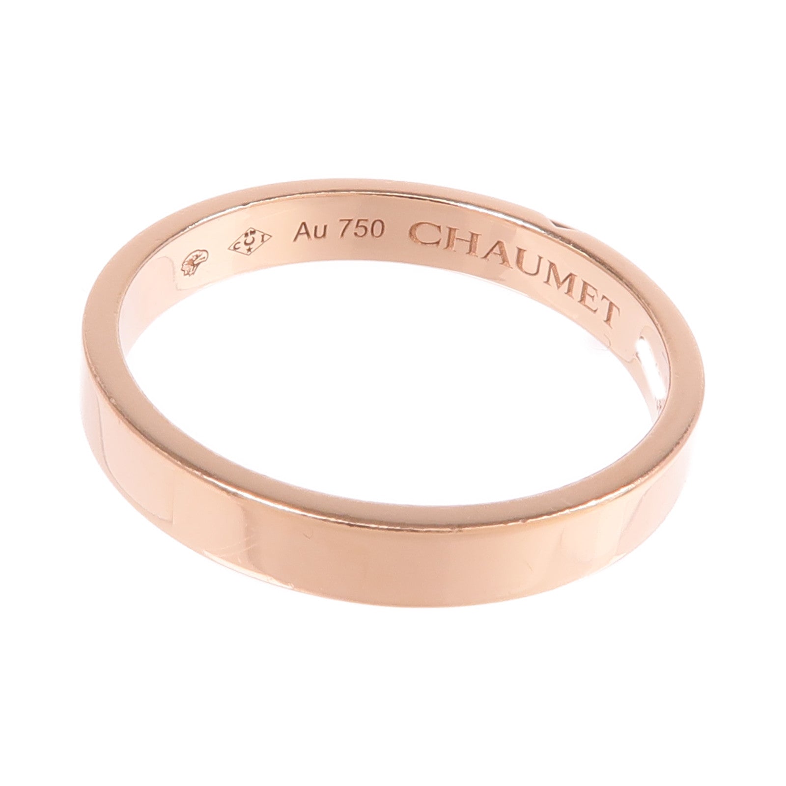 Chaumet 18K玫瑰金Liens Evidence Ring鑽石戒指Chaumet#53/US#6.5