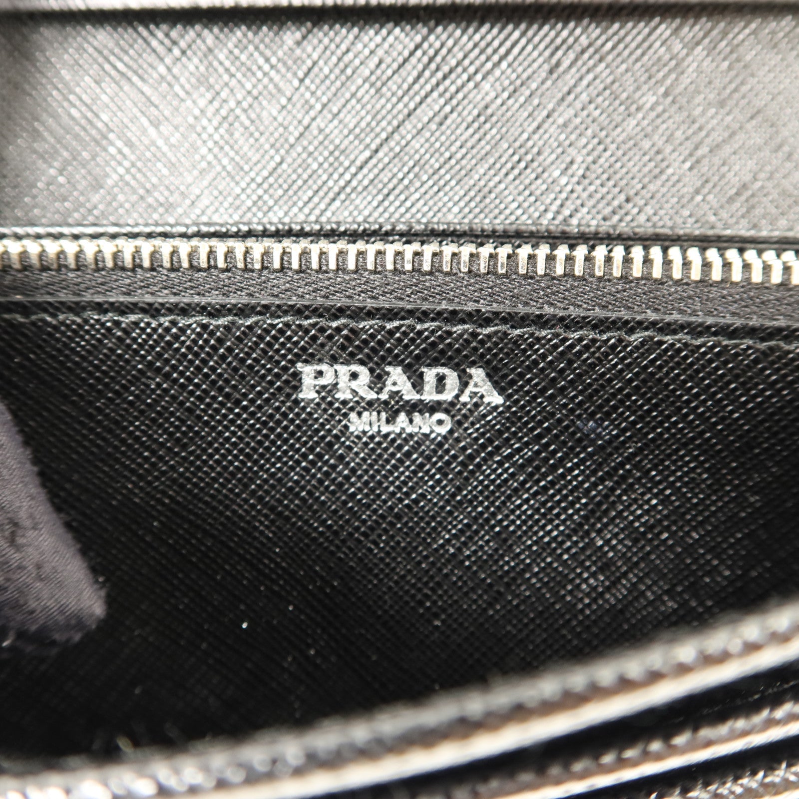PRADA 尼龍/Saffiano皮革Long Wallet長錢包
