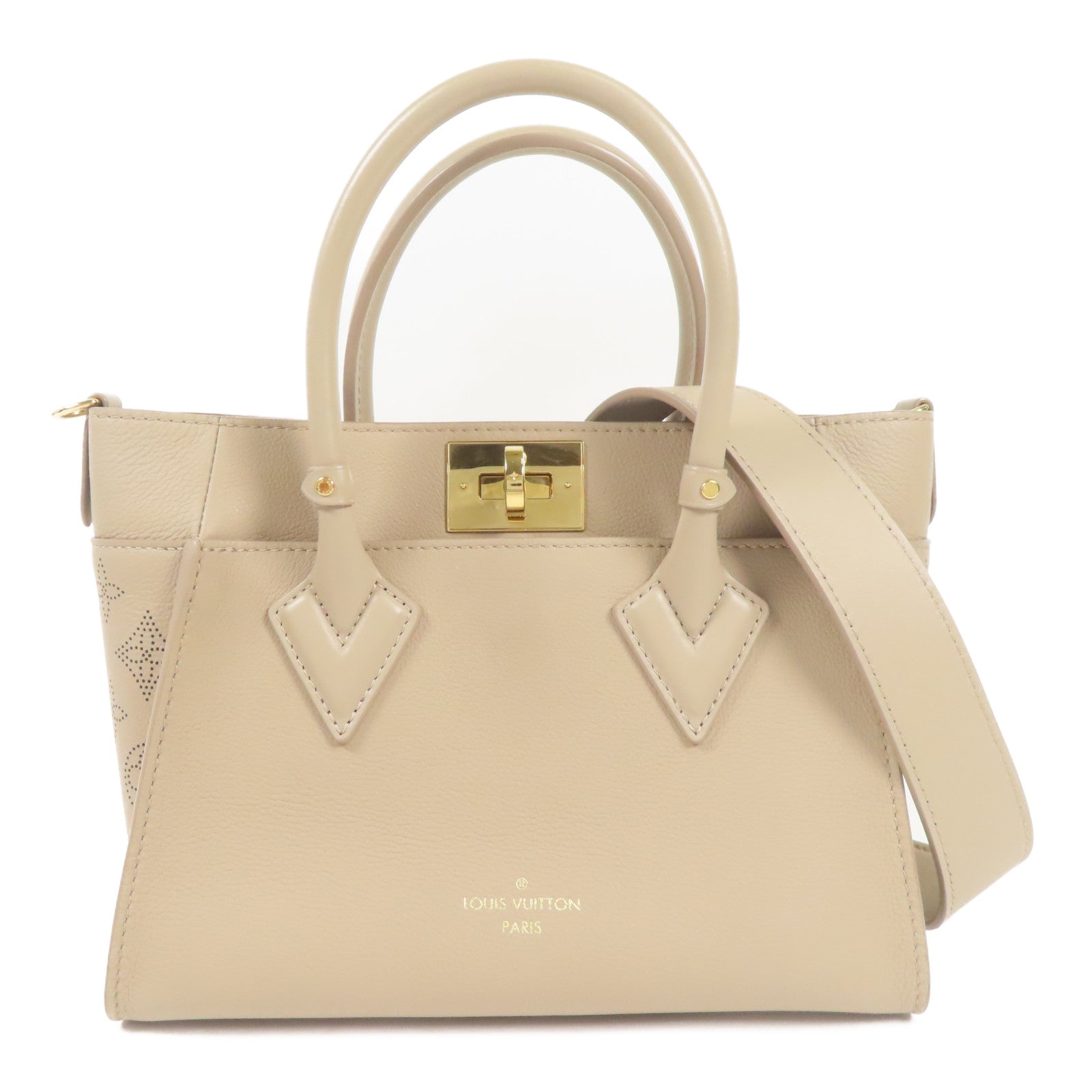 LOUIS VUITTON LV GHW On My Side PM 2way Shoulder Bag M20600 Monogram Mahina
