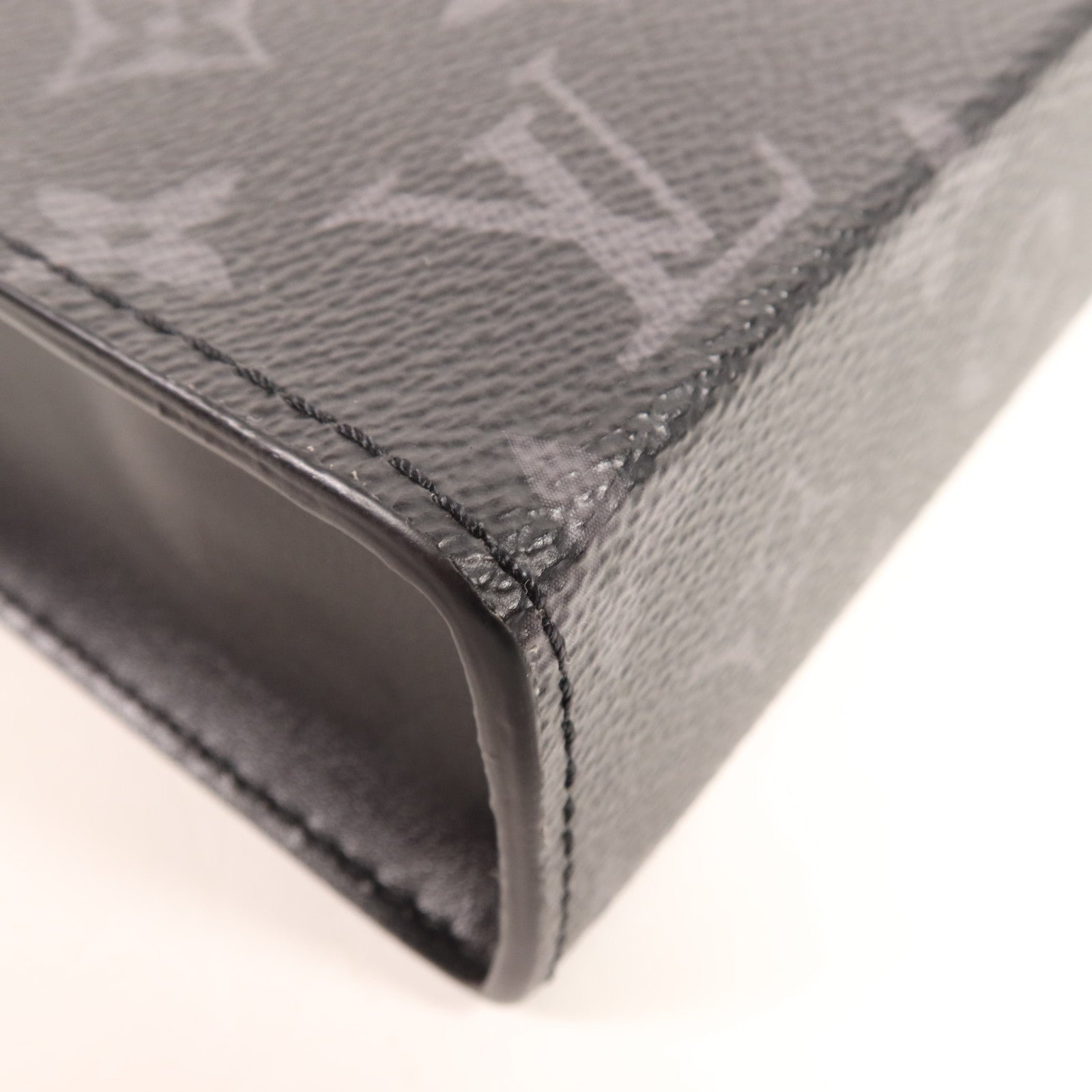 LOUIS VUITTON Monogram Eclipse Gaston銀扣肩背袋