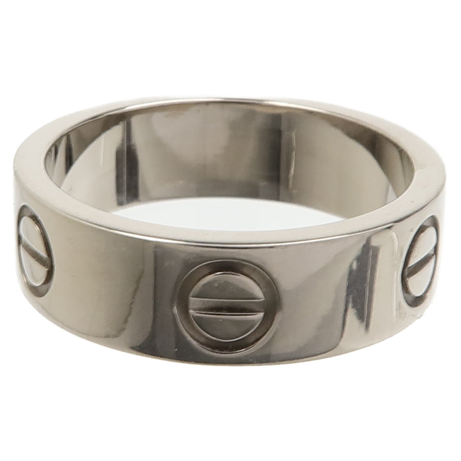 CARTIER 18K白金Love Ring戒指Cartier#51/US#5.5