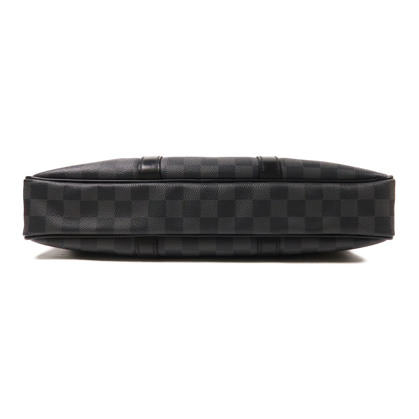 LOUIS VUITTON 【激減優惠】Damier Graphite Porte Documents Voyage銀扣手挽肩背兩用袋