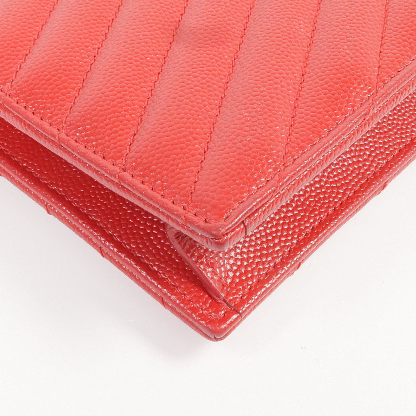 SAINT LAURENT 牛皮皮革Cassandre Envelope Chain Wallet銀扣鏈帶肩背袋