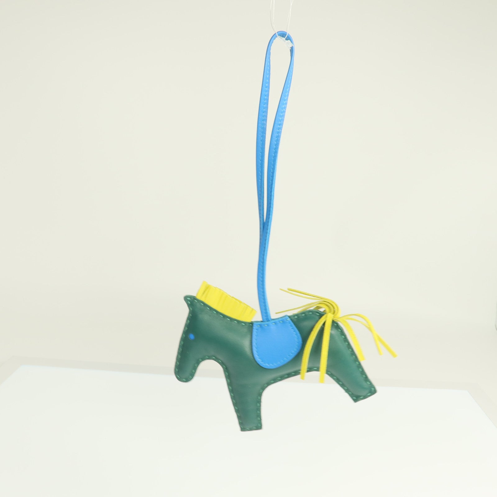 HERMES Milo皮革Rodeo MM掛飾Malachite