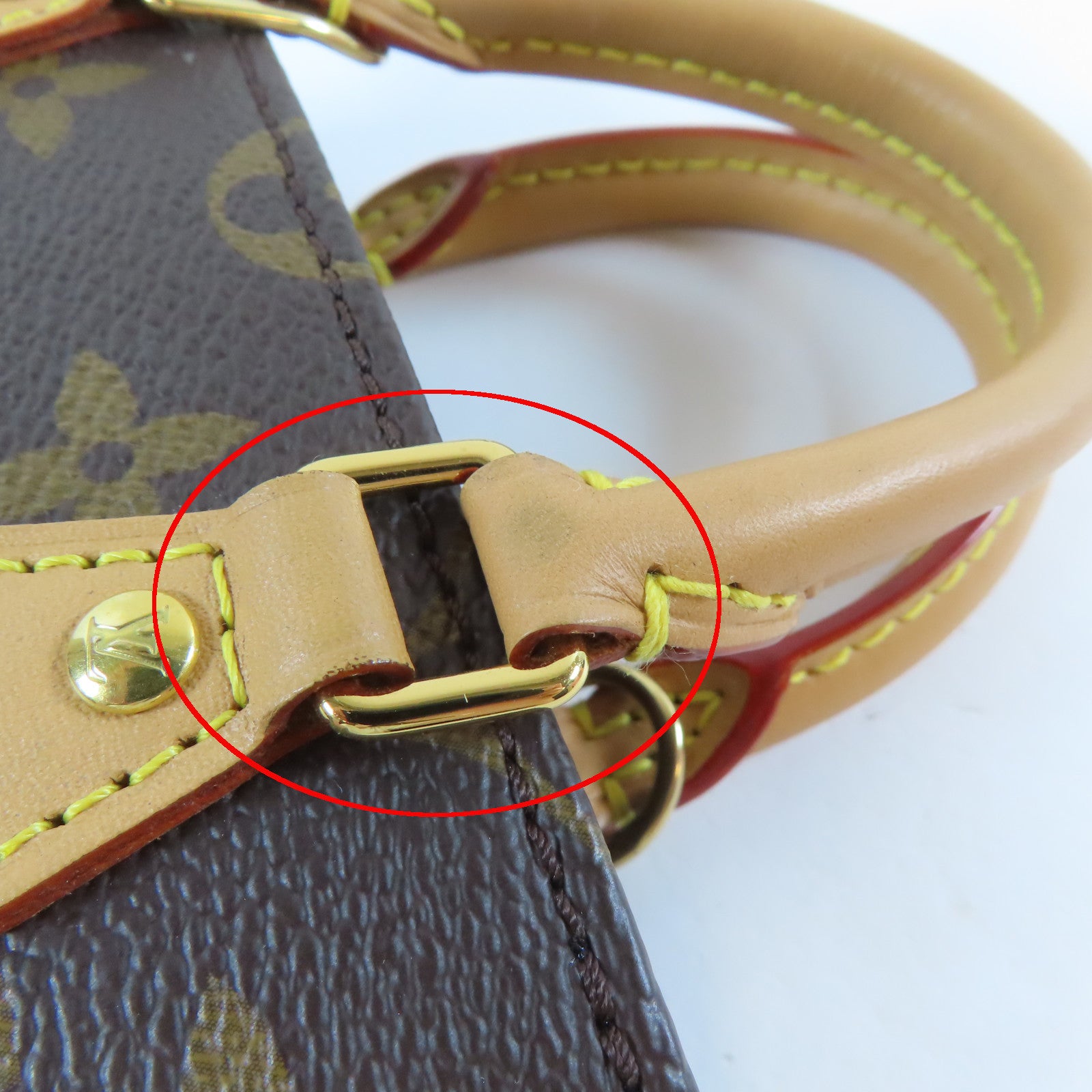 LOUIS VUITTON 【激減優惠】Monogram Petit Sac Plat金扣肩背袋啡色