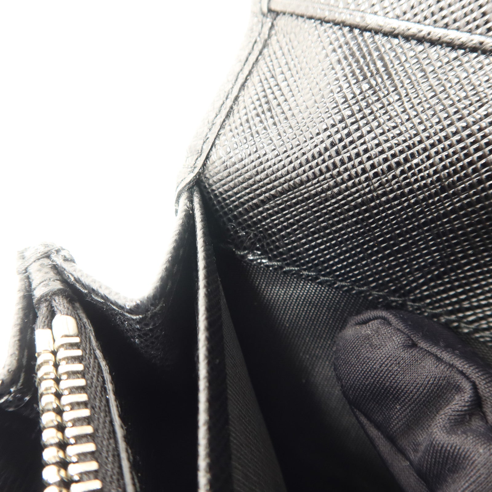 PRADA 尼龍/Saffiano皮革Long Wallet長錢包
