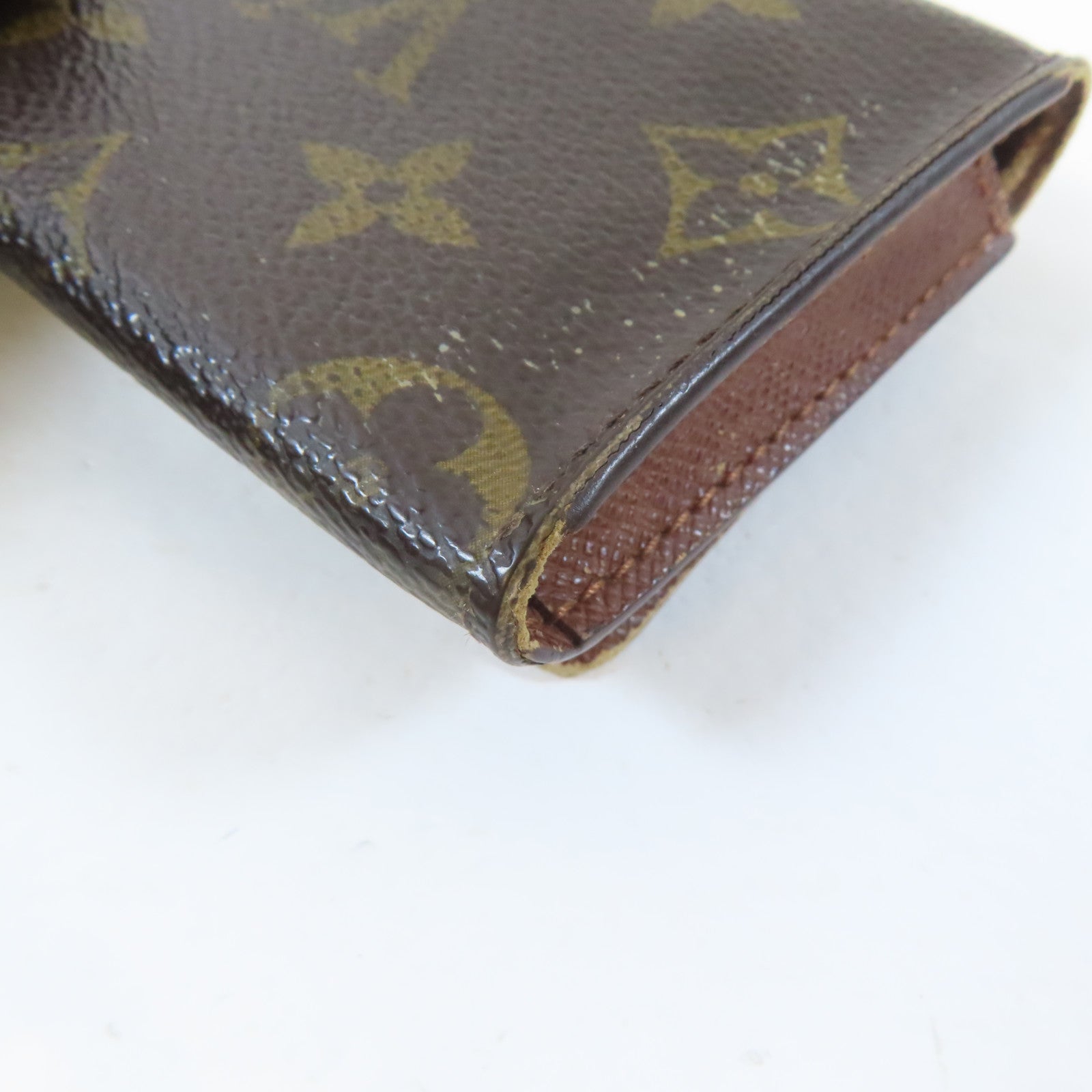 LOUIS VUITTON Monogram Amberop Cartes De Visit Card Case卡片套啡色