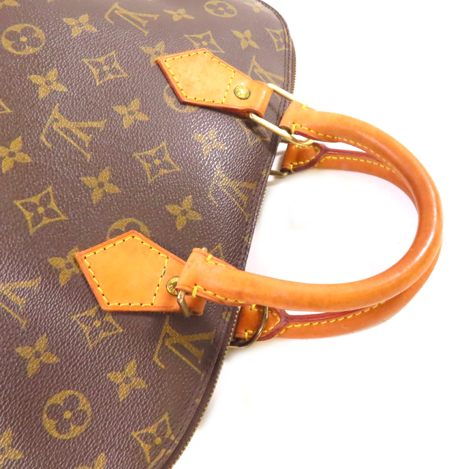 LOUIS VUITTON Monogram Alma PM Hand Bag金扣手挽袋啡色