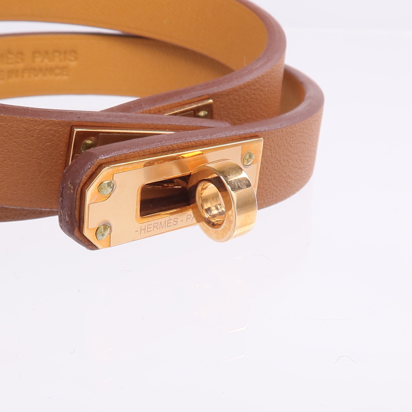 HERMES Swift皮革Mini Kelly Double Tour Bracelet手鏈