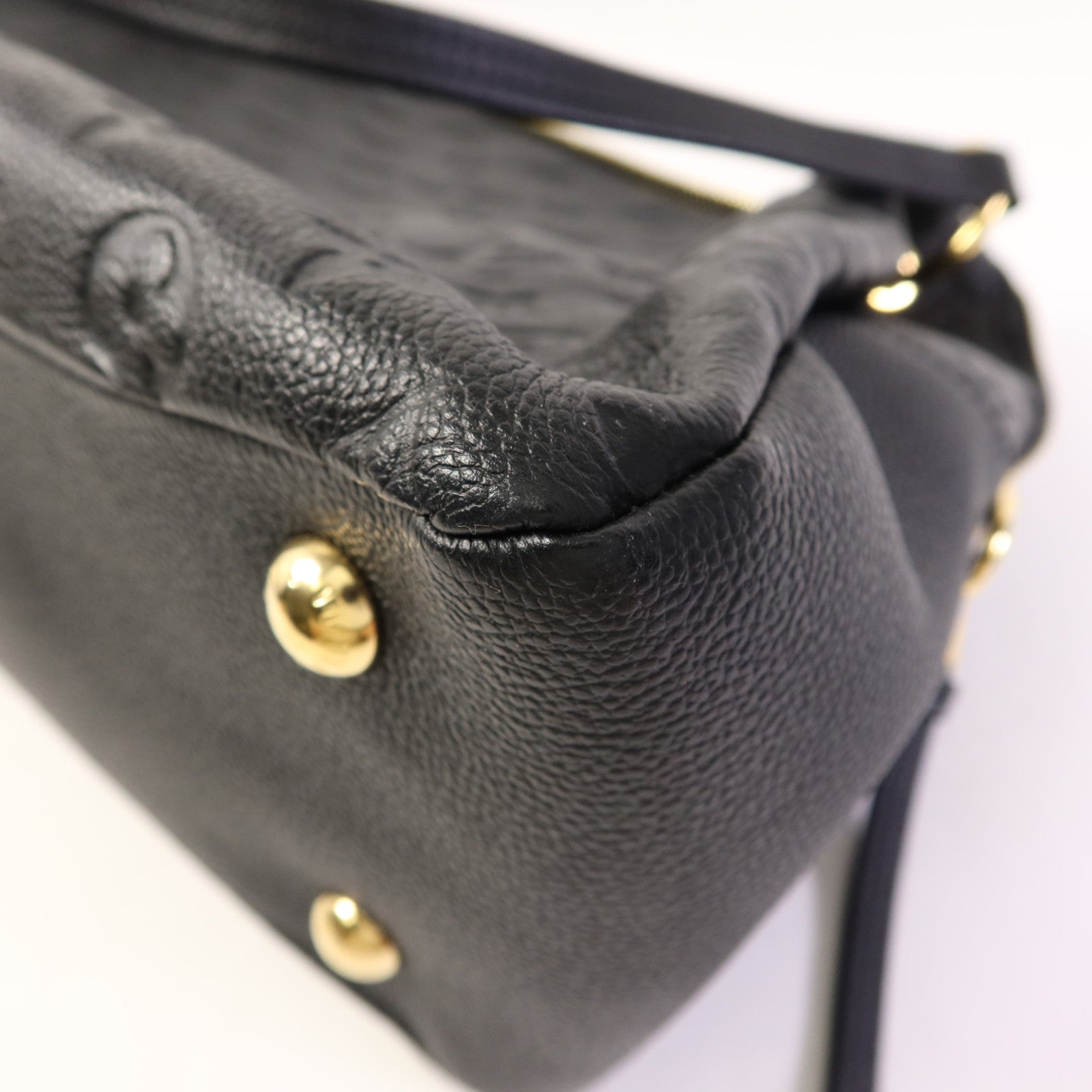 LOUIS VUITTON Monogram Empreinte Ponthieu PM金扣手挽肩背兩用袋