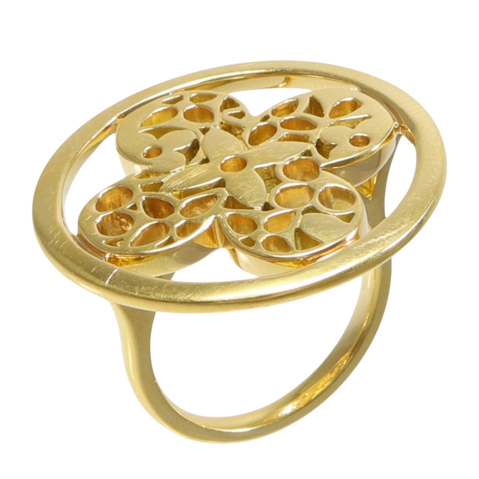 LOUIS VUITTON 18K黃金Resille Ring戒指