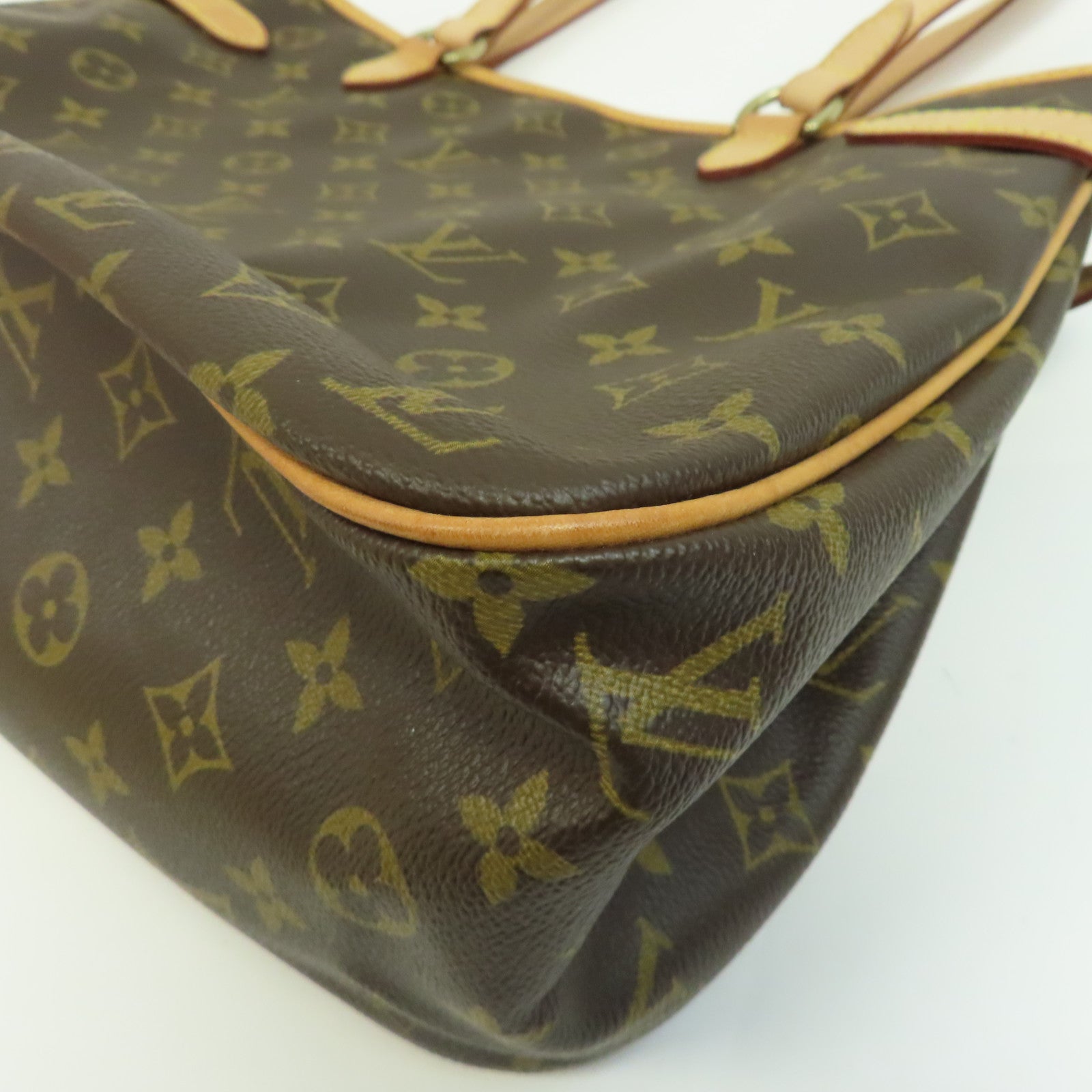 LOUIS VUITTON Monogram Batignolles Horizontal金扣肩背袋棕色